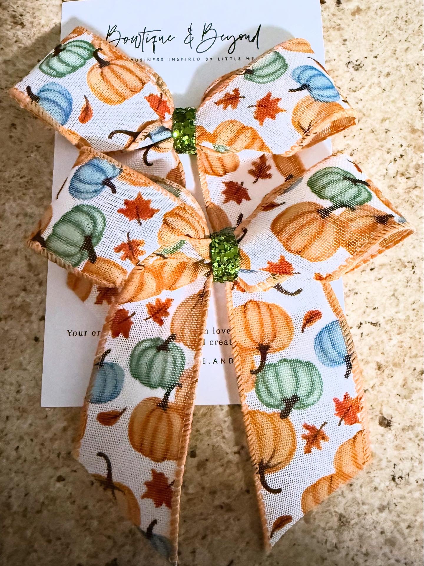 Pumpkins Bow Clip Set