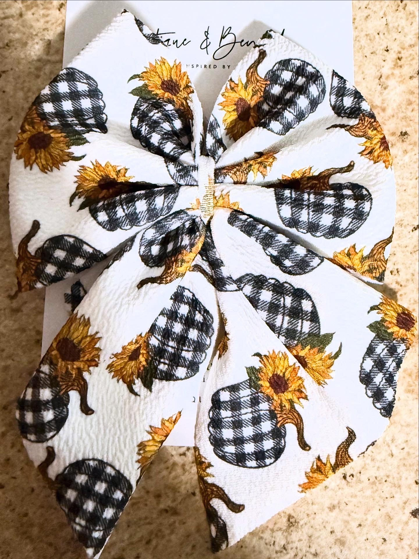 Sunflower Patch Bow Clip