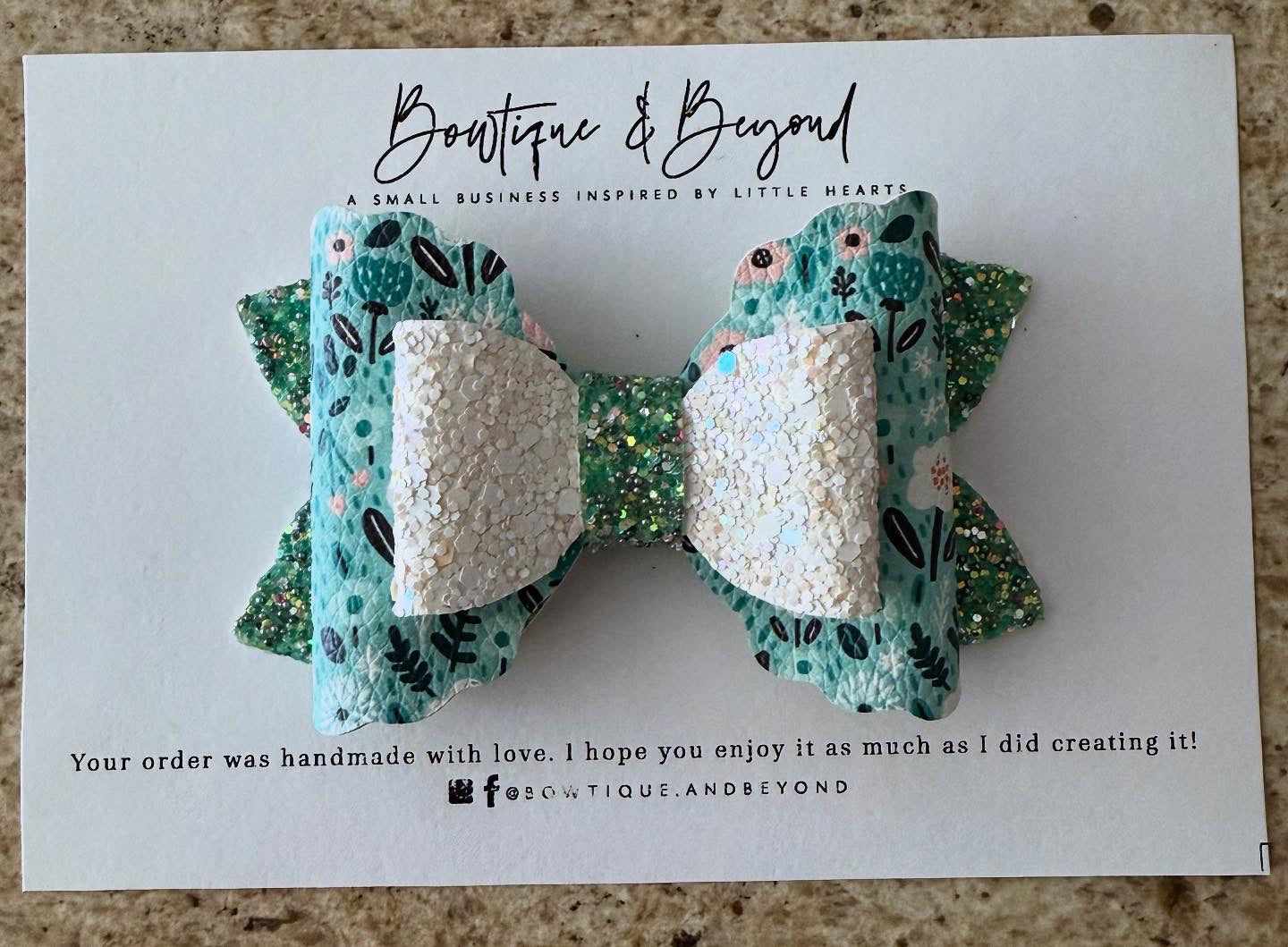 Meadow Lush Bow Clip