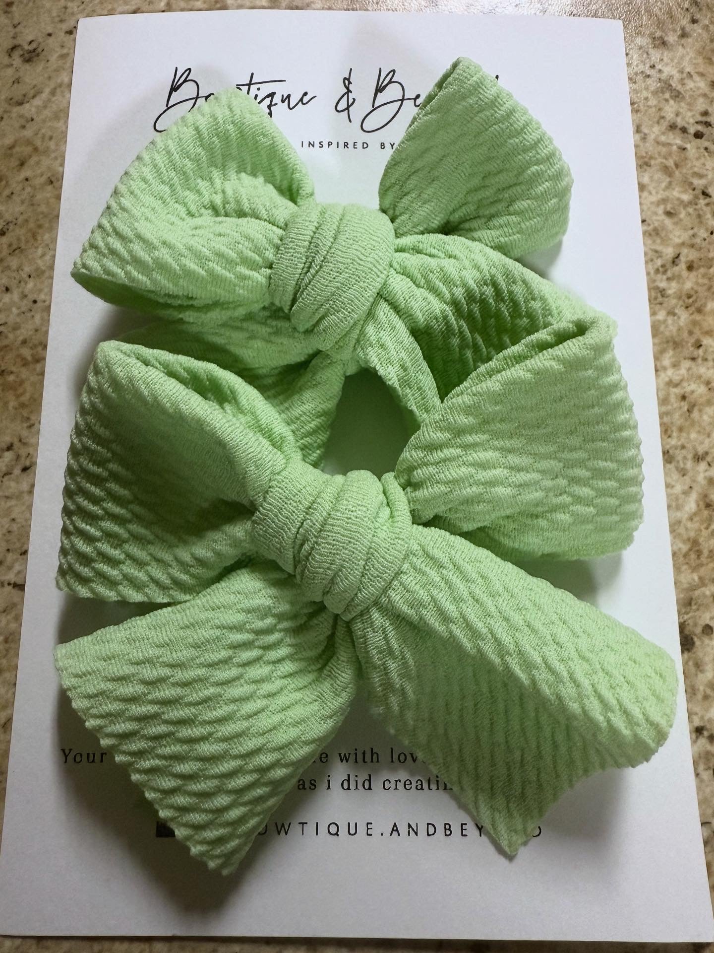 Mint Whisper Clip Set