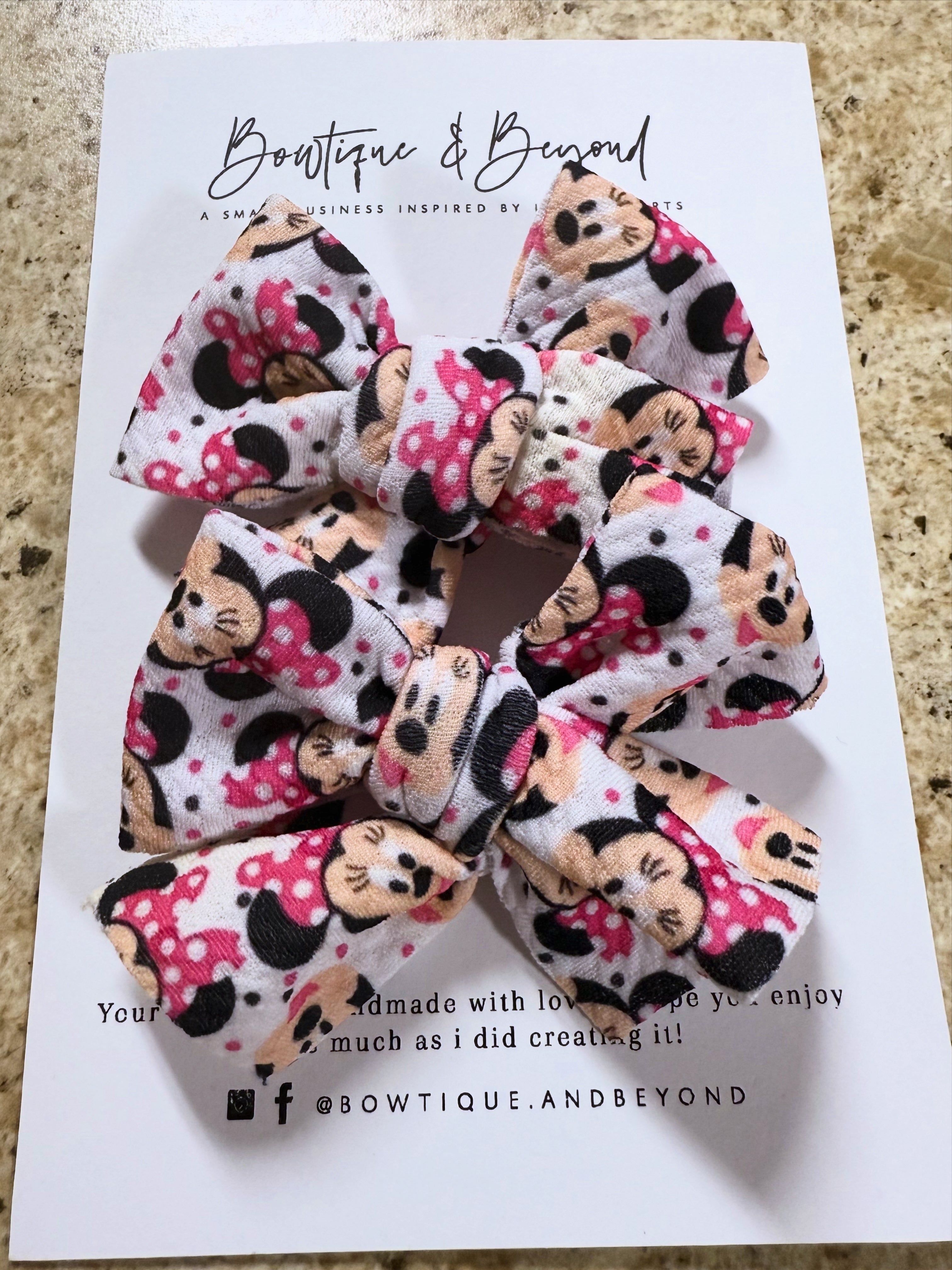 Minnie Mouse Clip Set