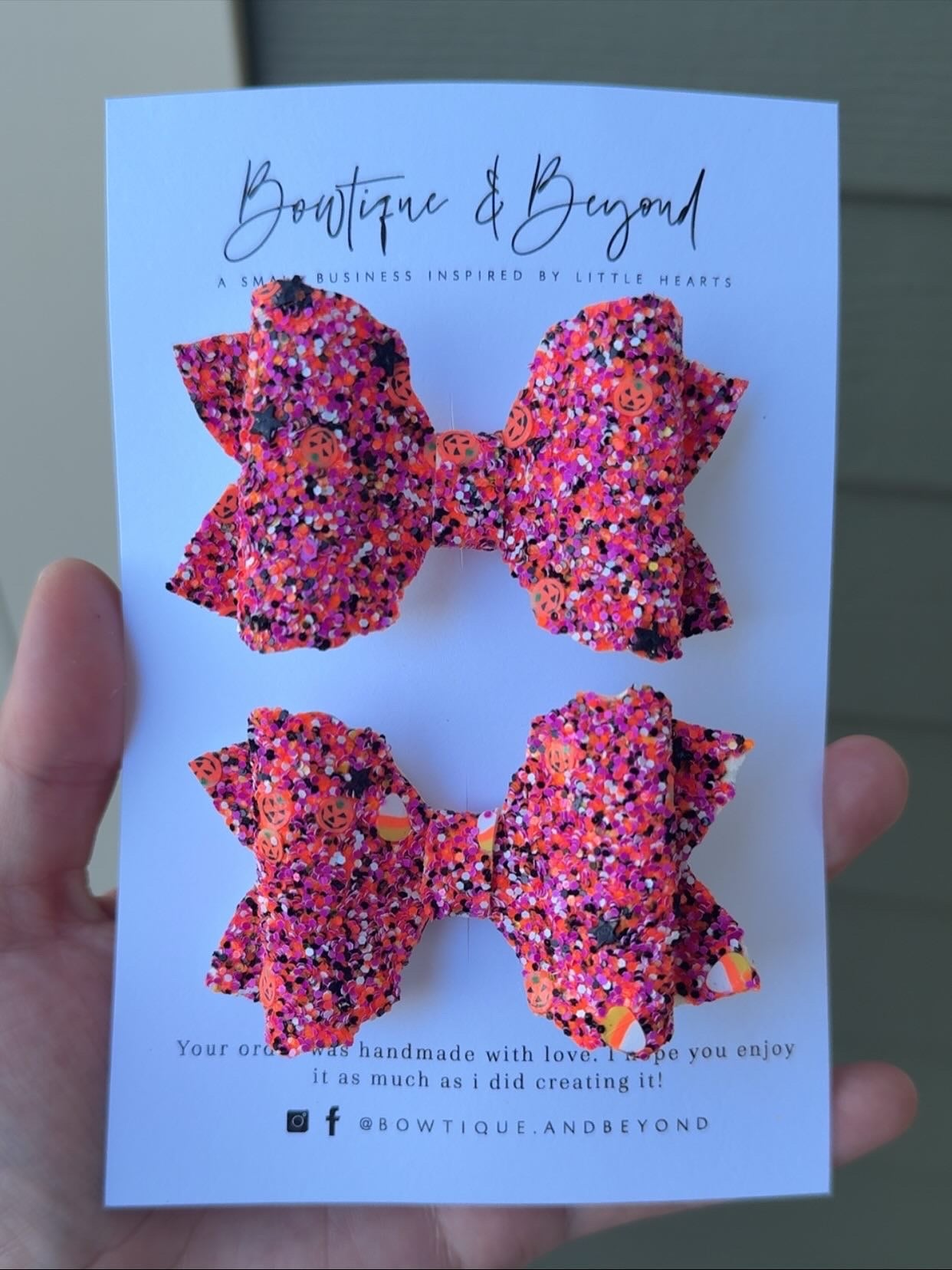 Jack-O-Sparkle Clip Set