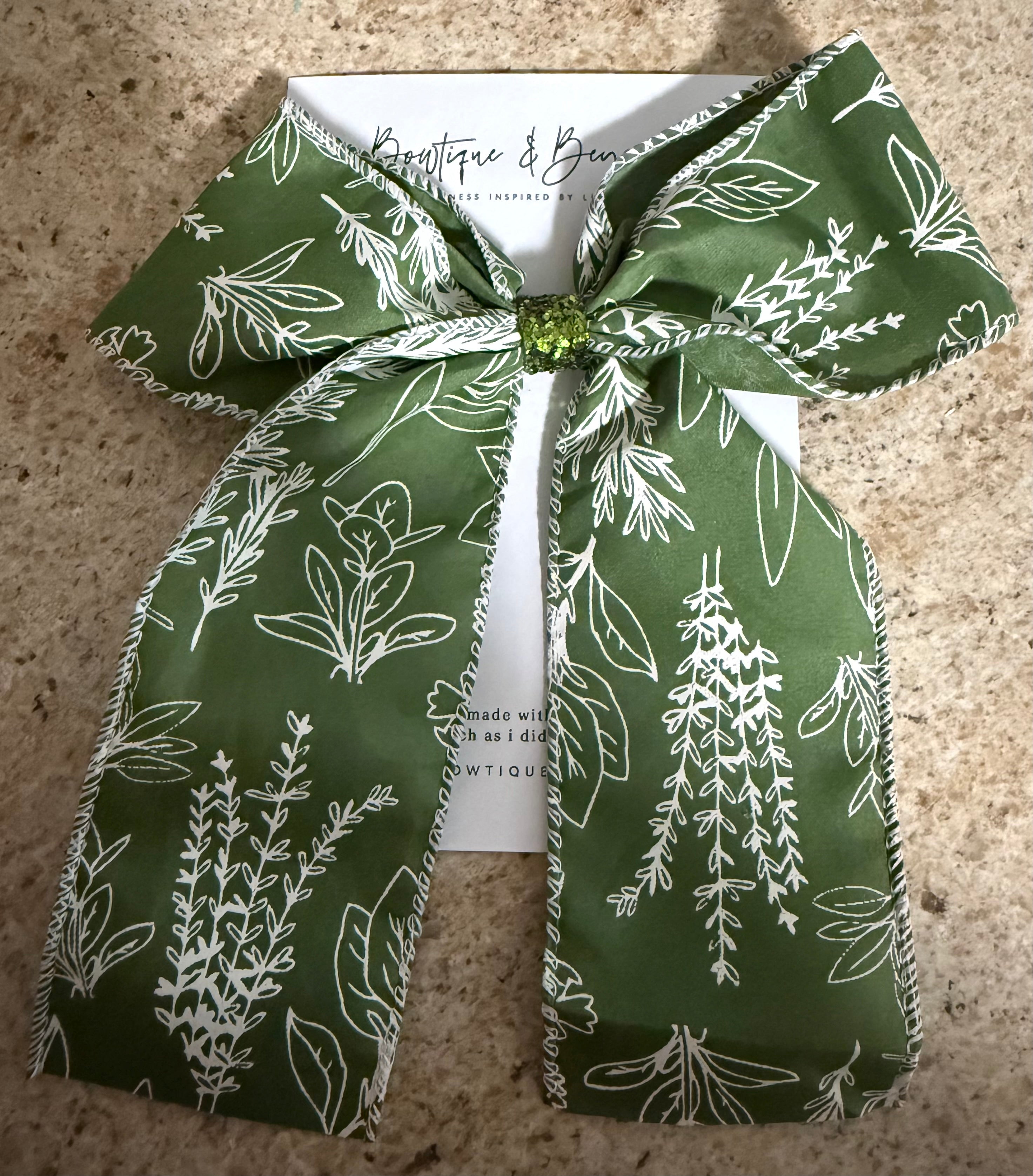 Botanical Bliss Cheer Bow Clip