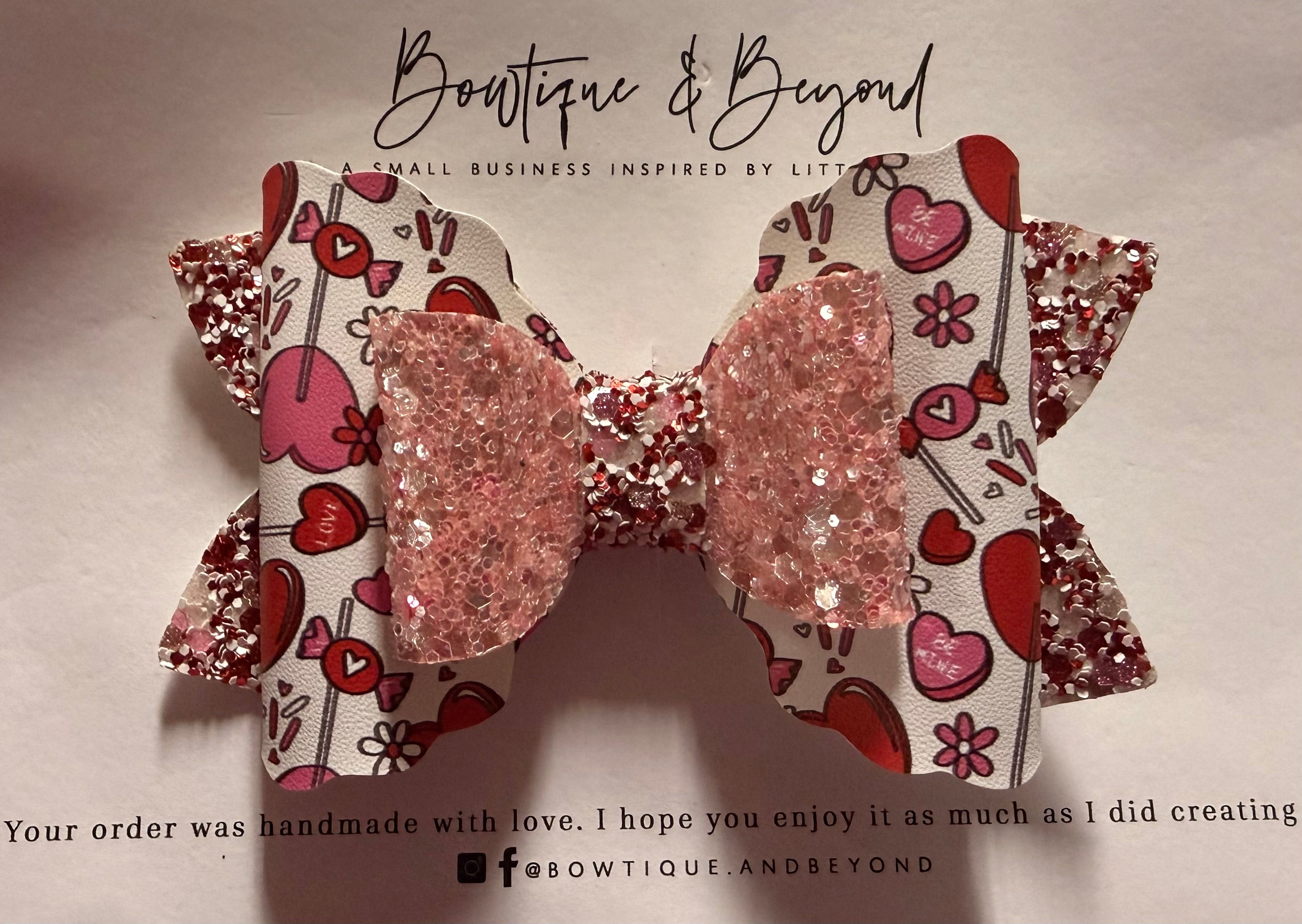 Lollipop Love Bow Clip