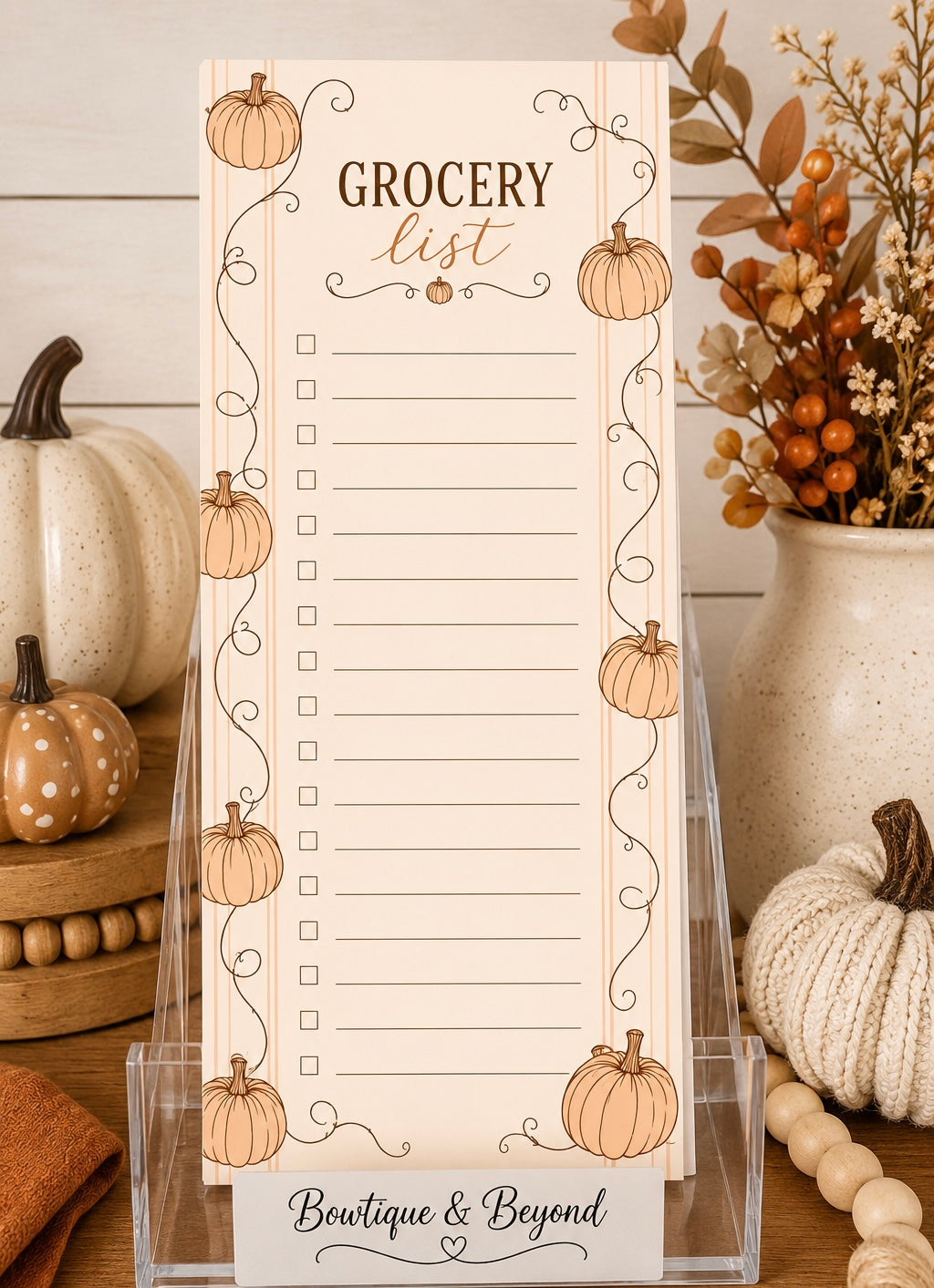 Pumpkin Pantry Grocery List