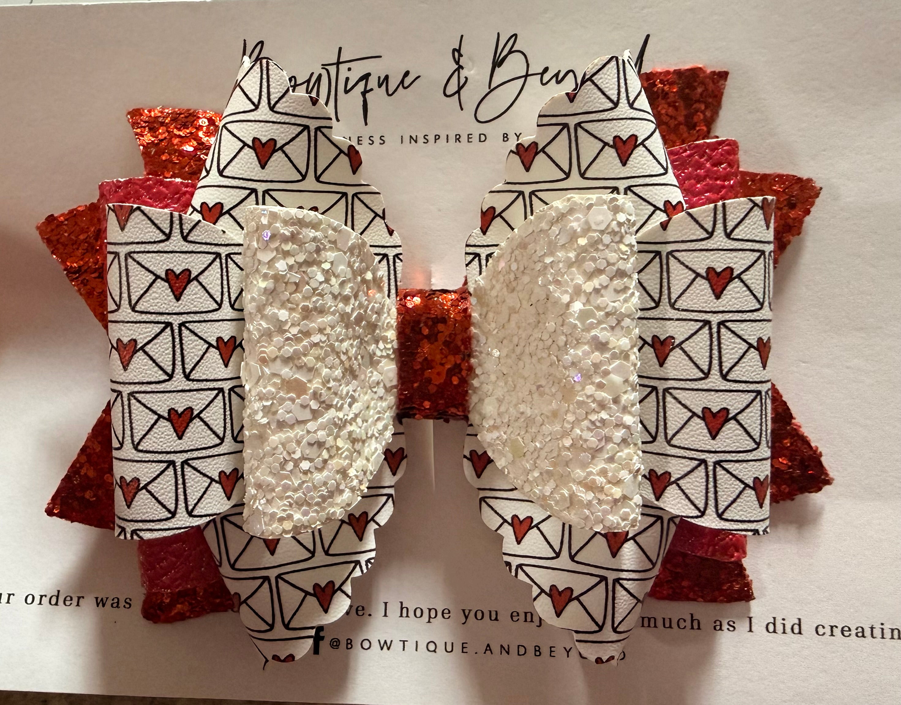 Sealed With Love Bow Clip