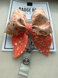 Orange Blossom Nurse Badge Reel