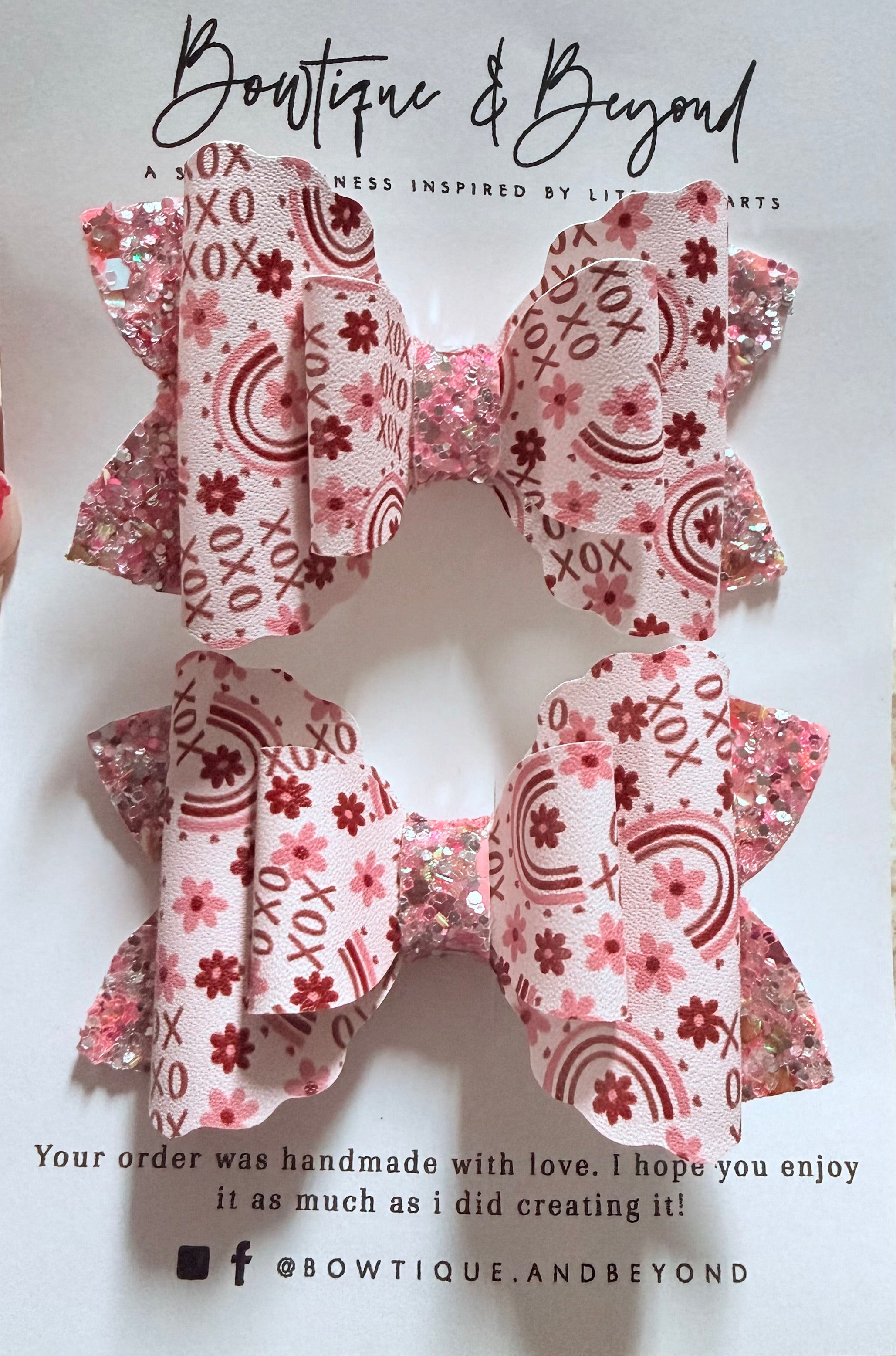 XOXO Blossom Clip Set