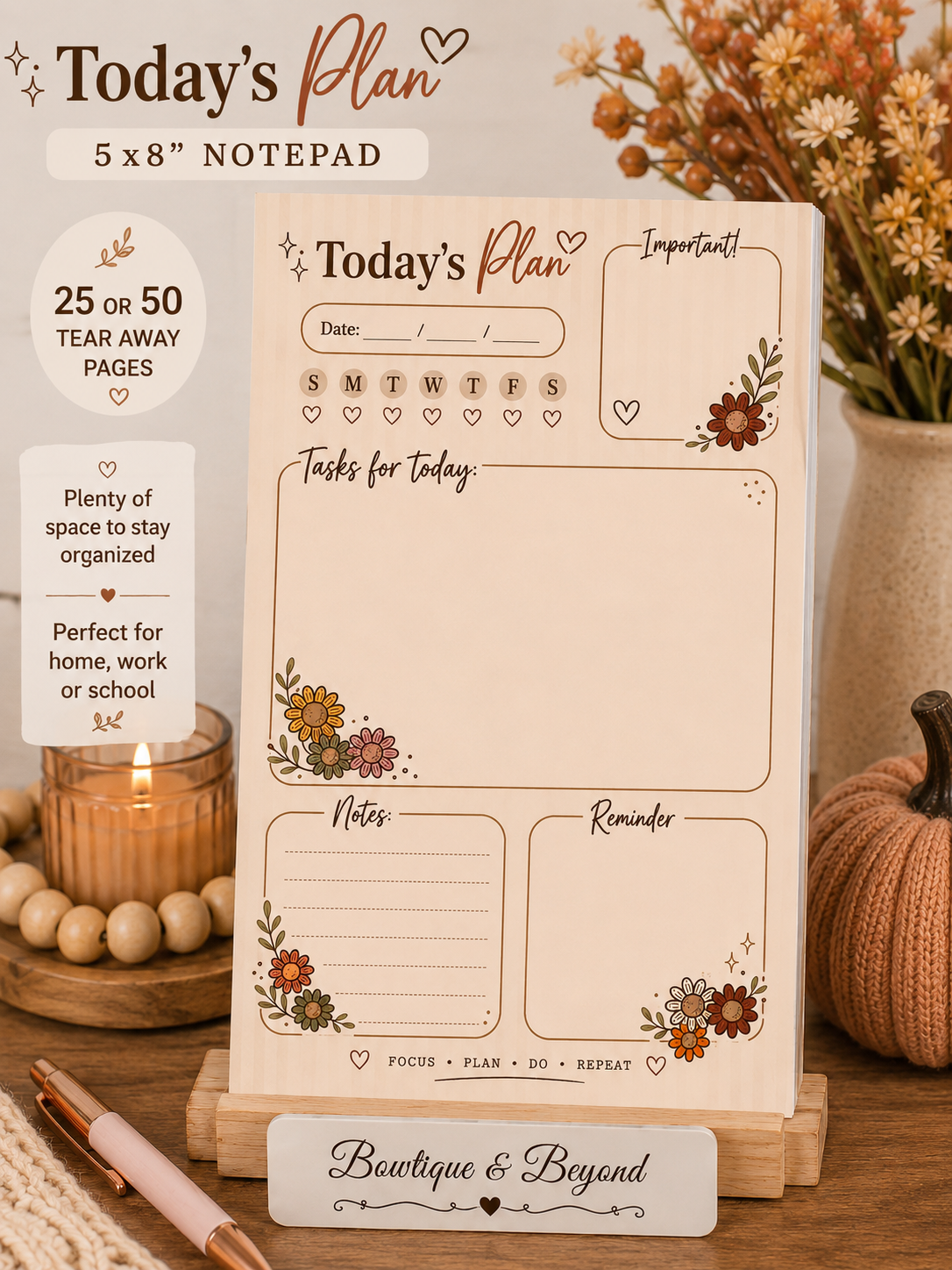 Autumn Blooms Planner