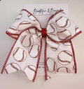 Baseball Cheer Bow Clip