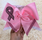 Breast Cancer Awareness Cheer Bow
