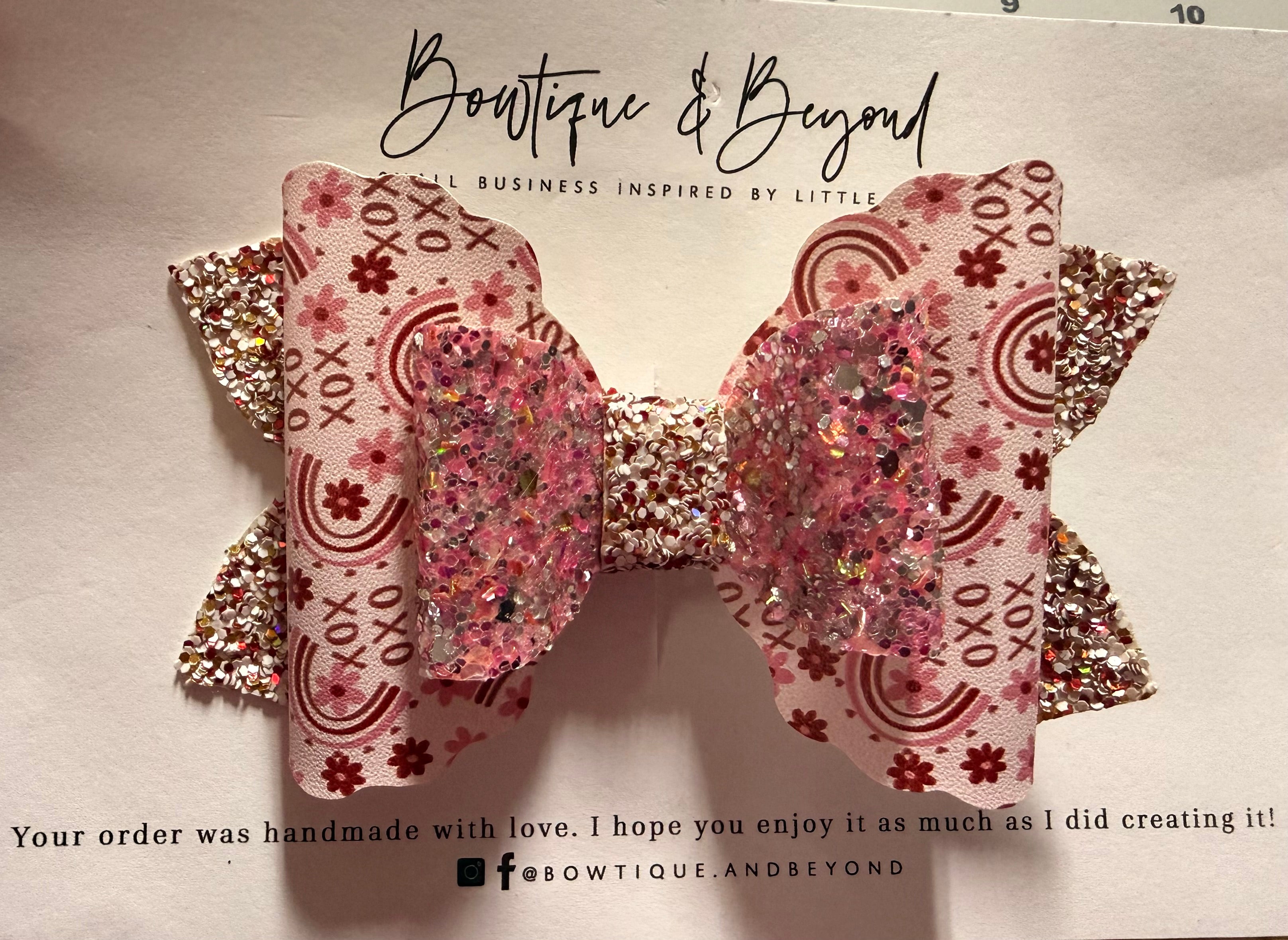 XOXO Blossom Bow Clip