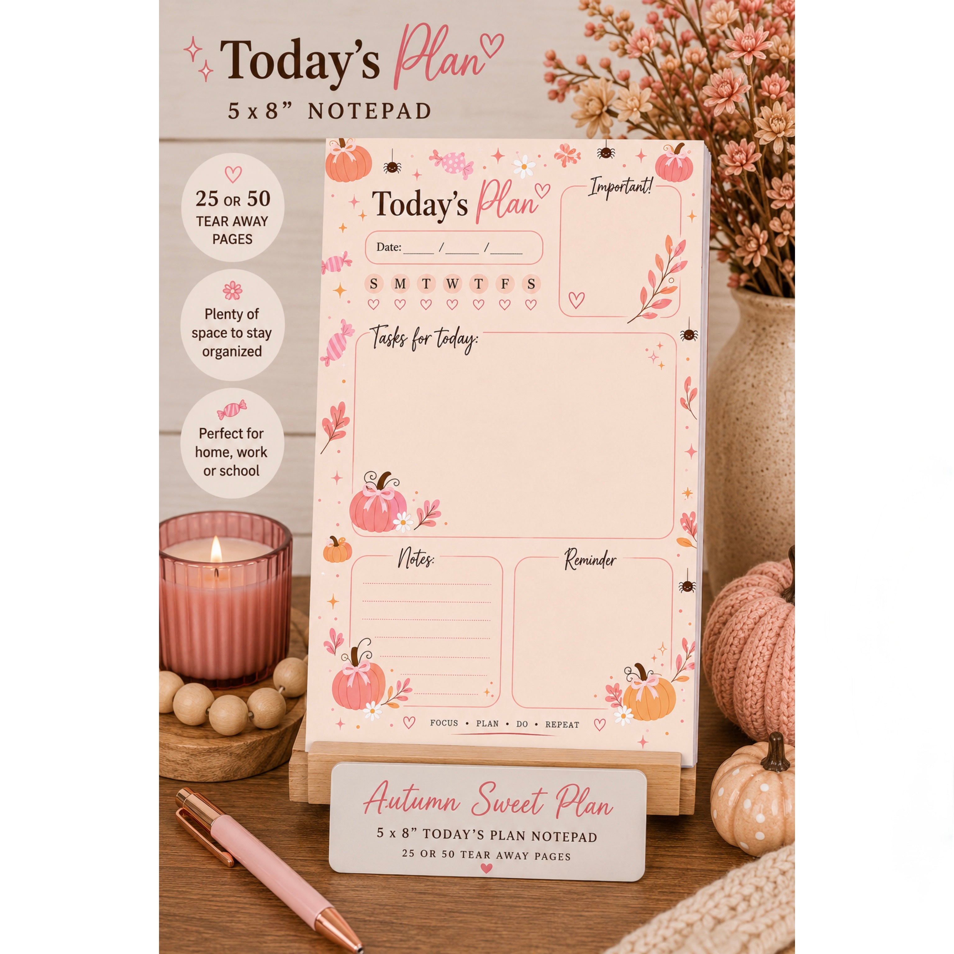 Pink Pumpkin Planner