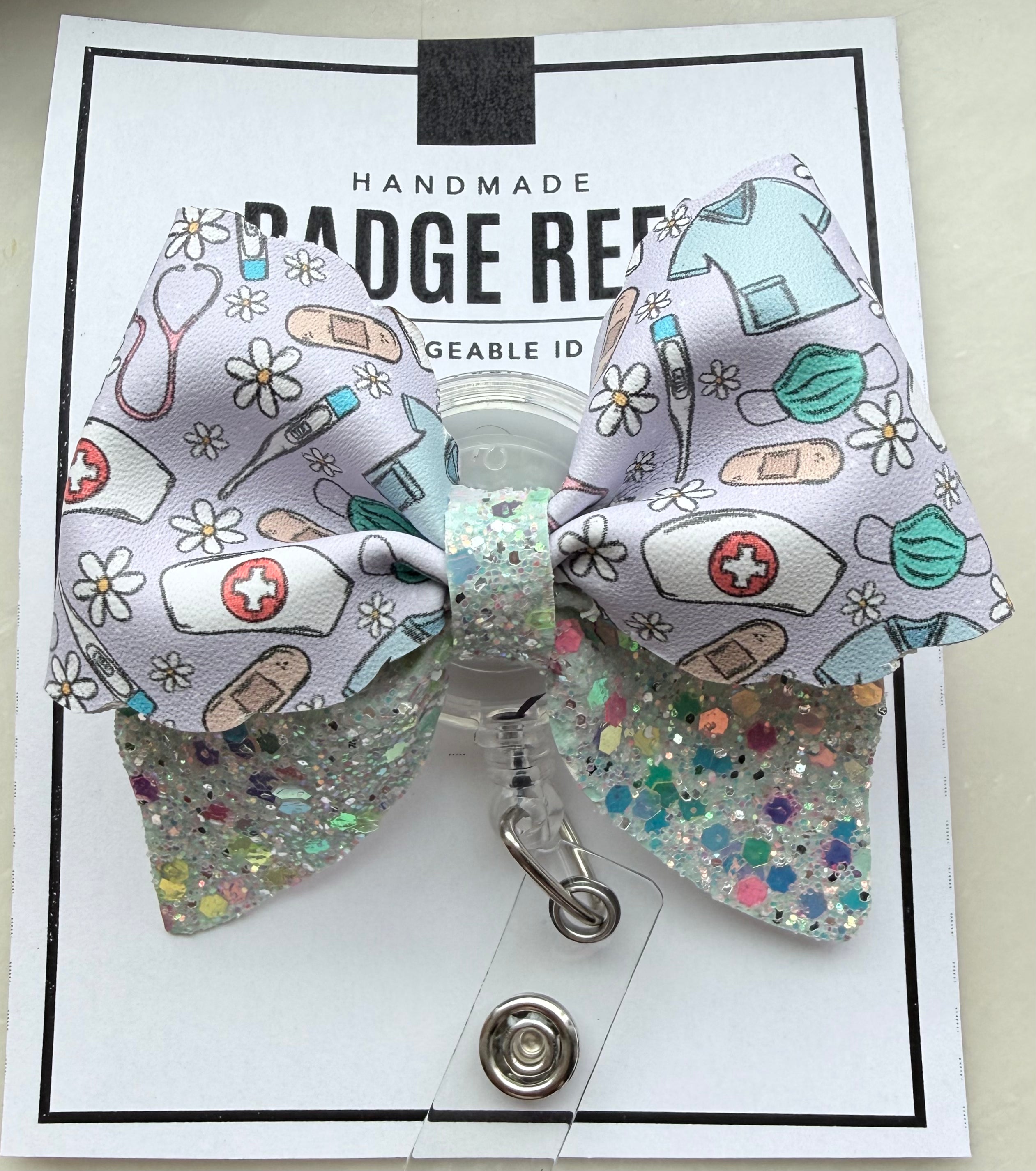 Helping Hands & Daisies Badge Reel