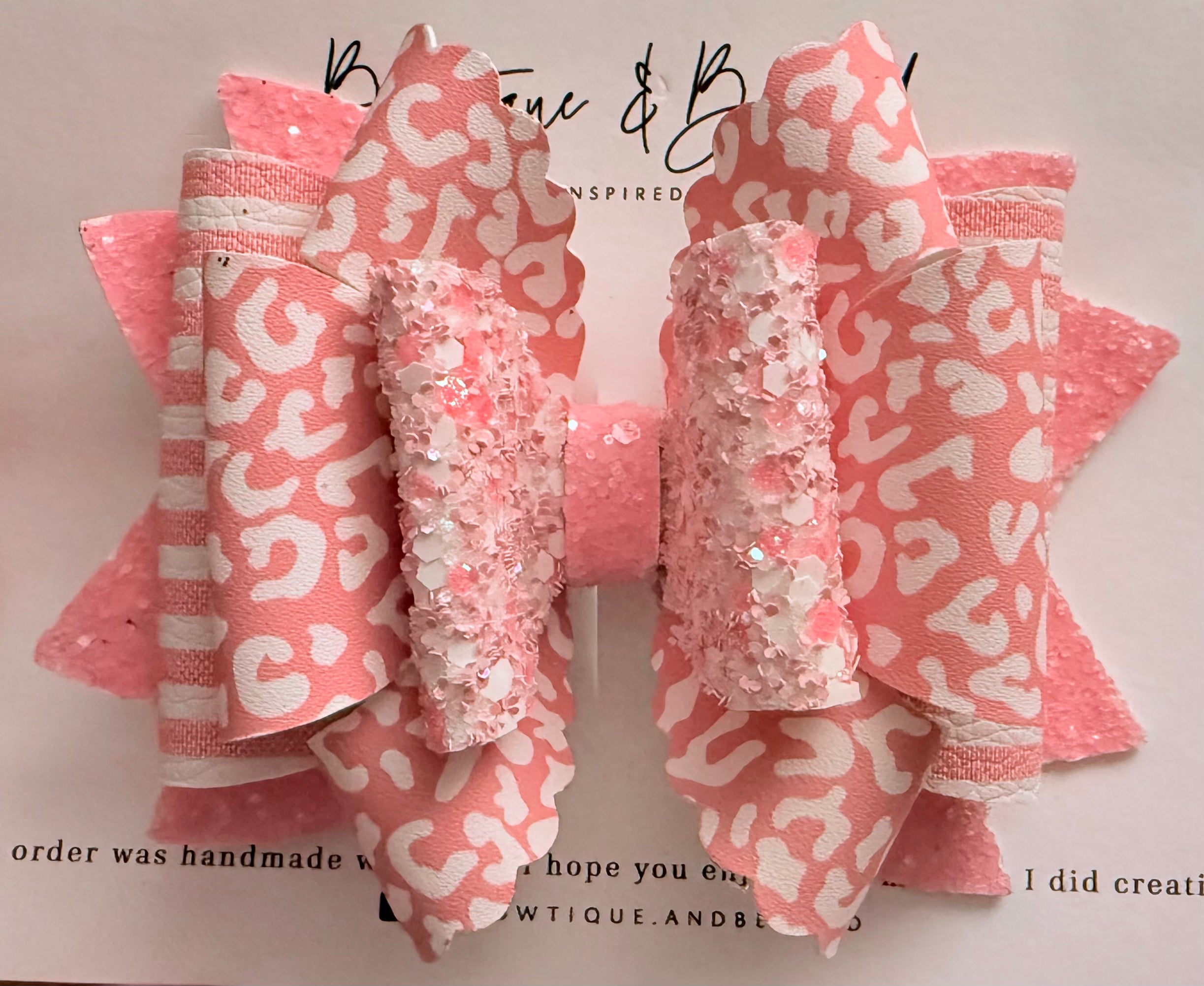 Pink Sugar Clip Bow