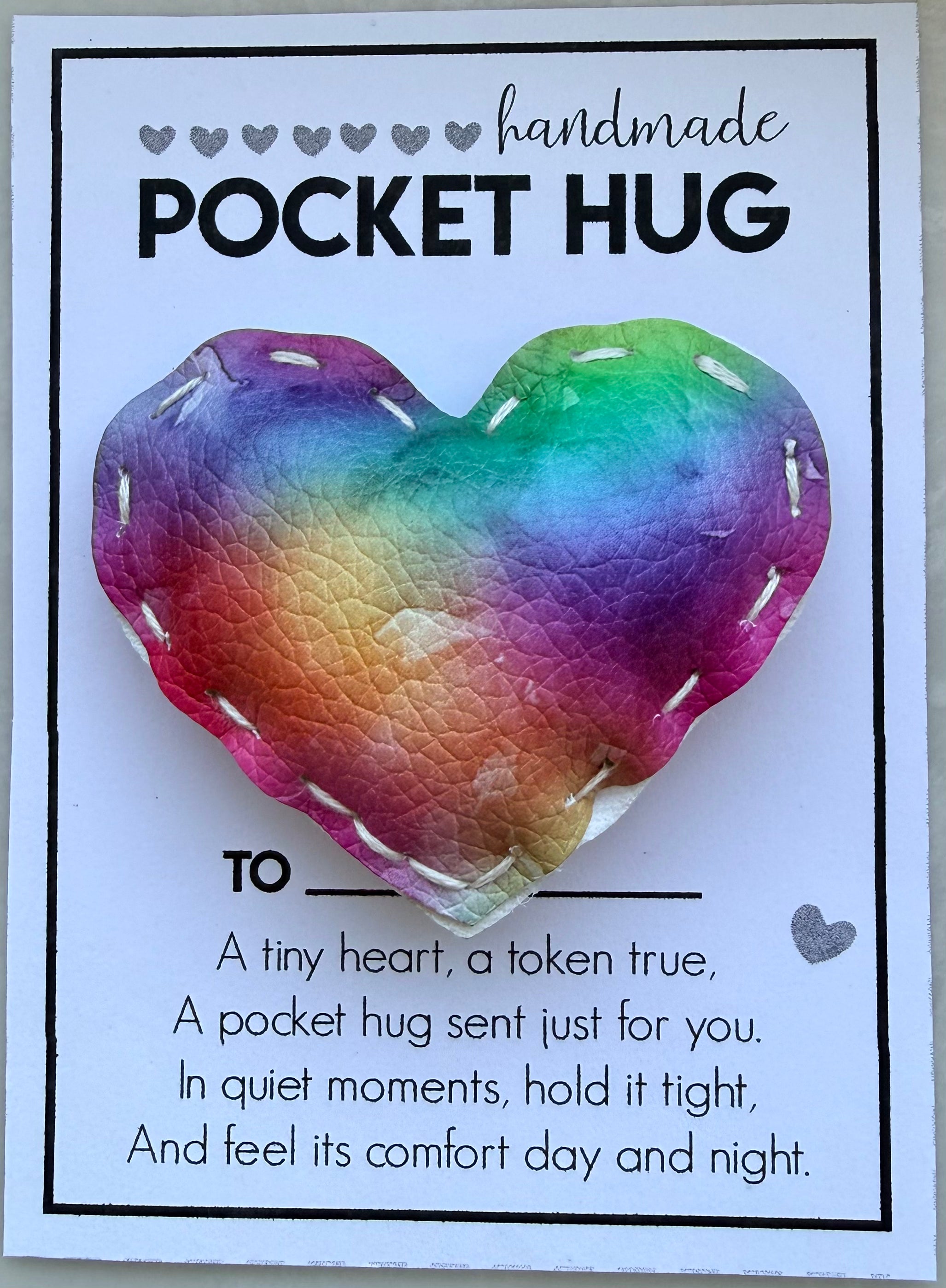 Rainbow Wishes Pocket Hug