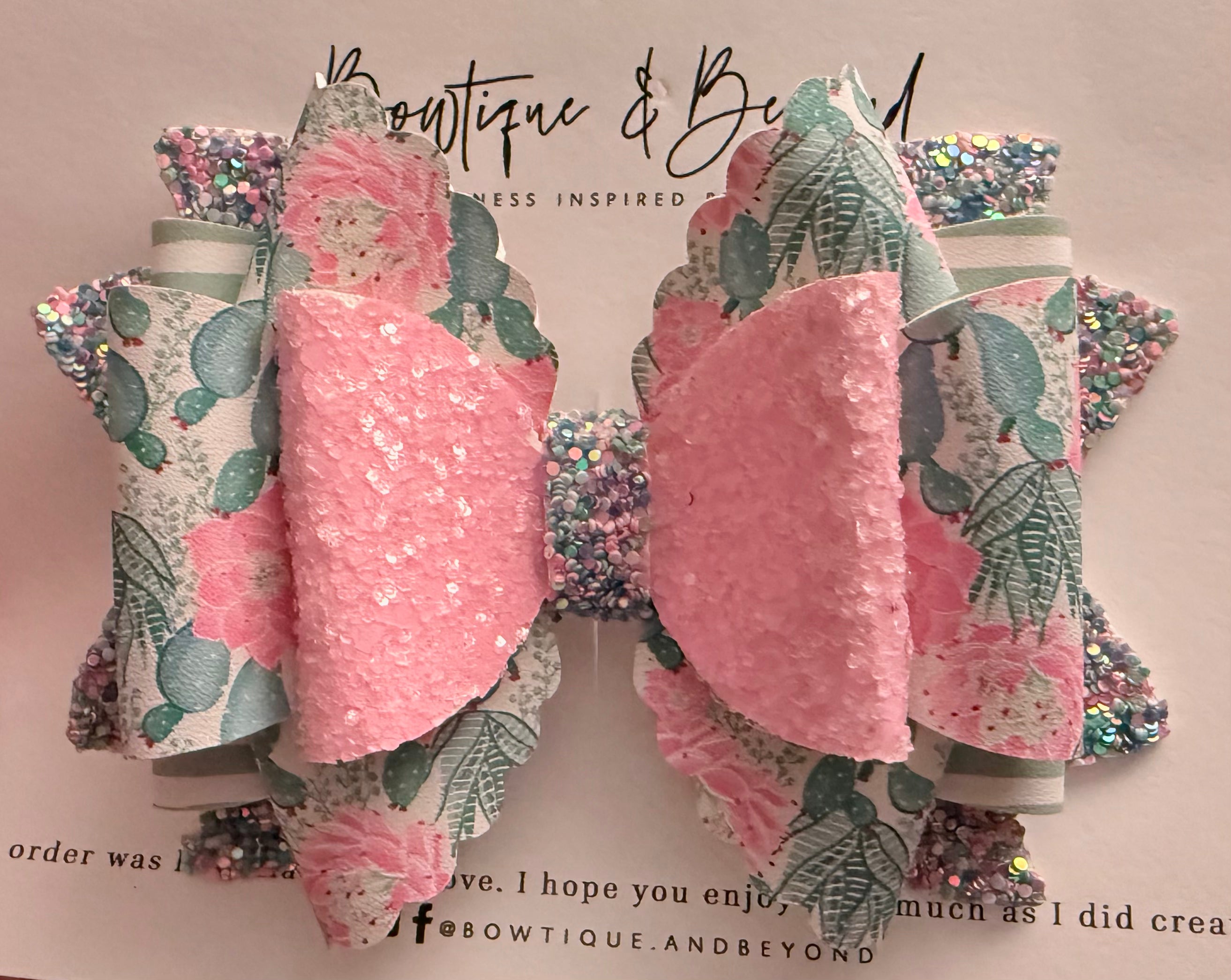 Bloom & Blush Clip Bow