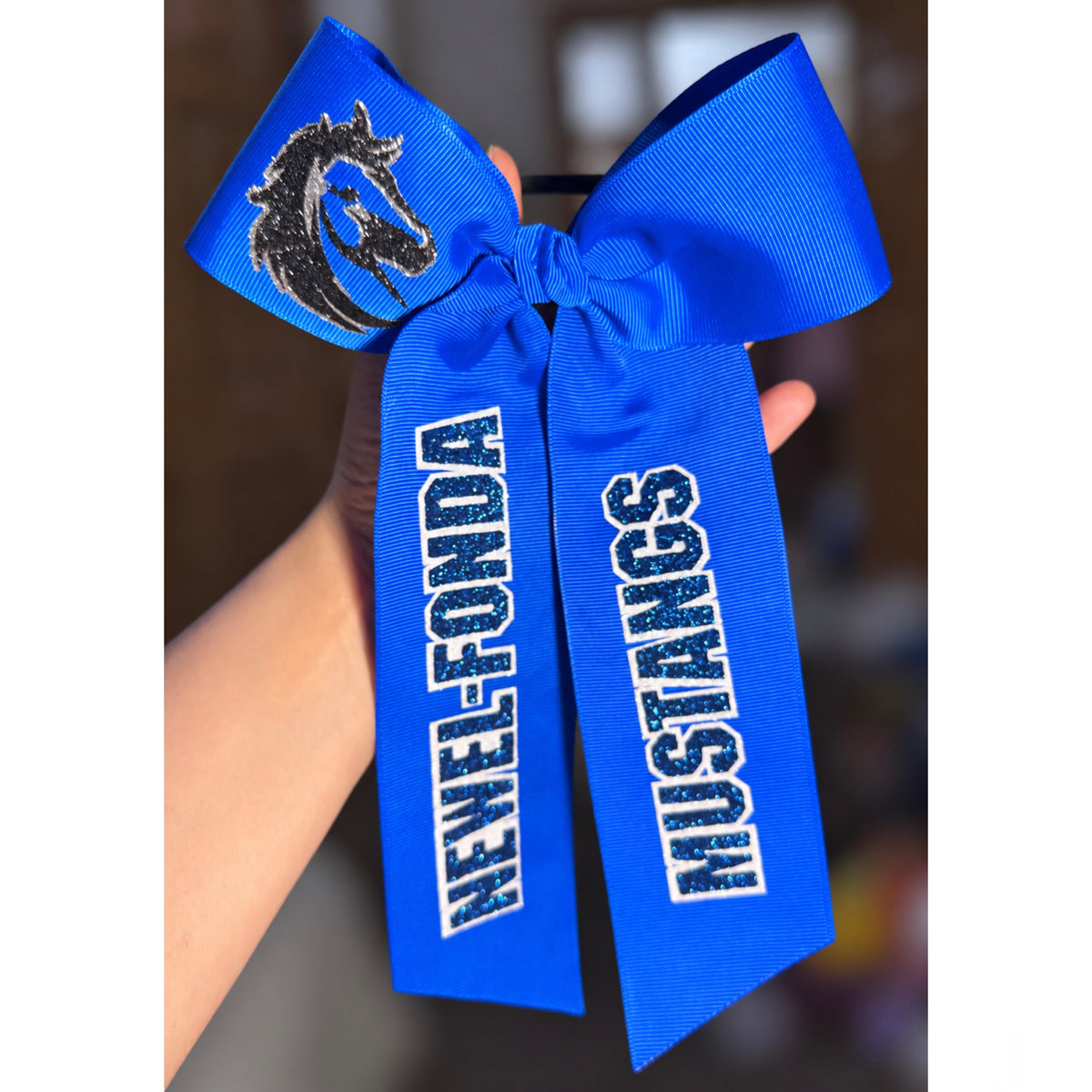 Newell-Fonda Long Tail Cheer Bow
