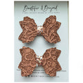 Mocha Lace Bow
