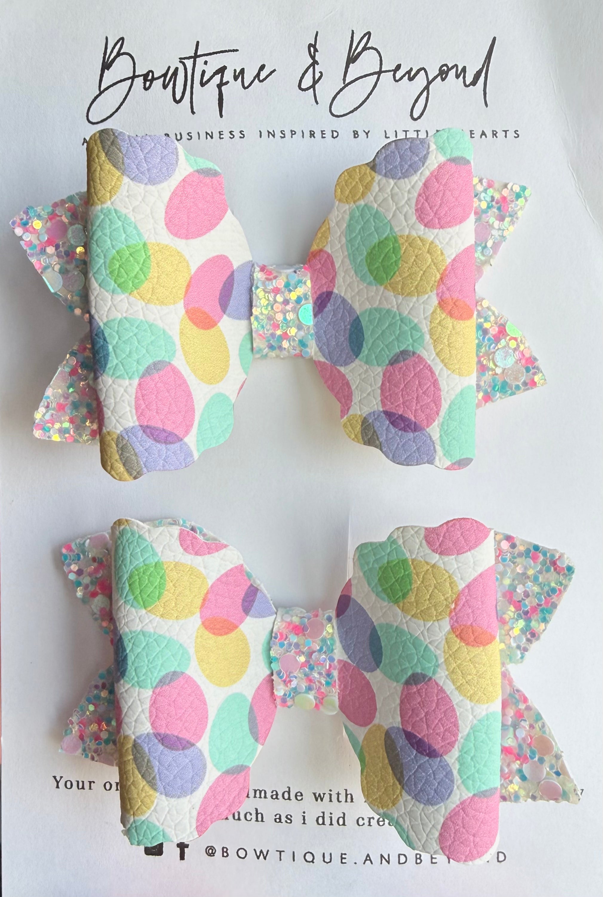 Egg Hunt Sparkle Clip Set