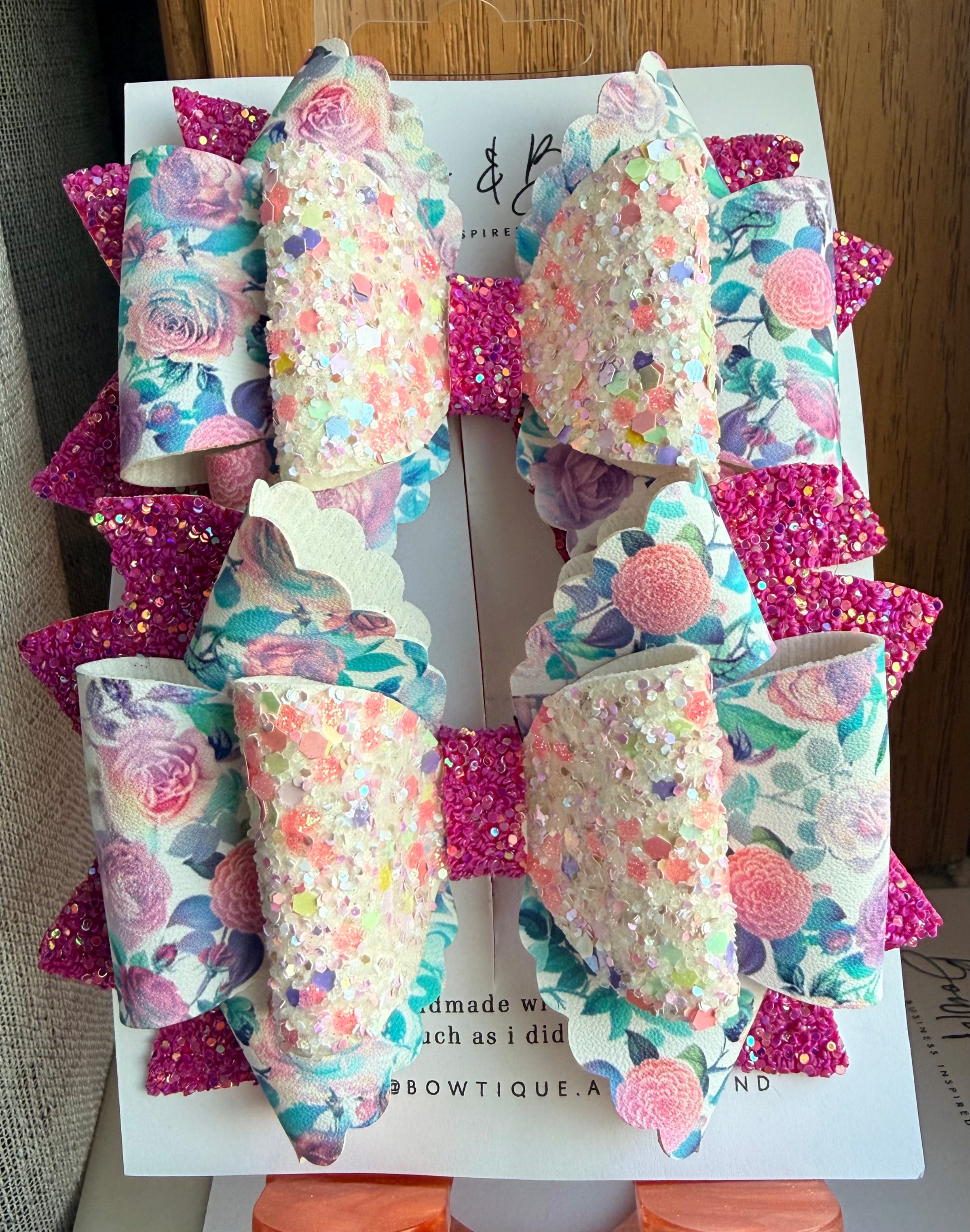 Spring Petal Pop Bow Clip