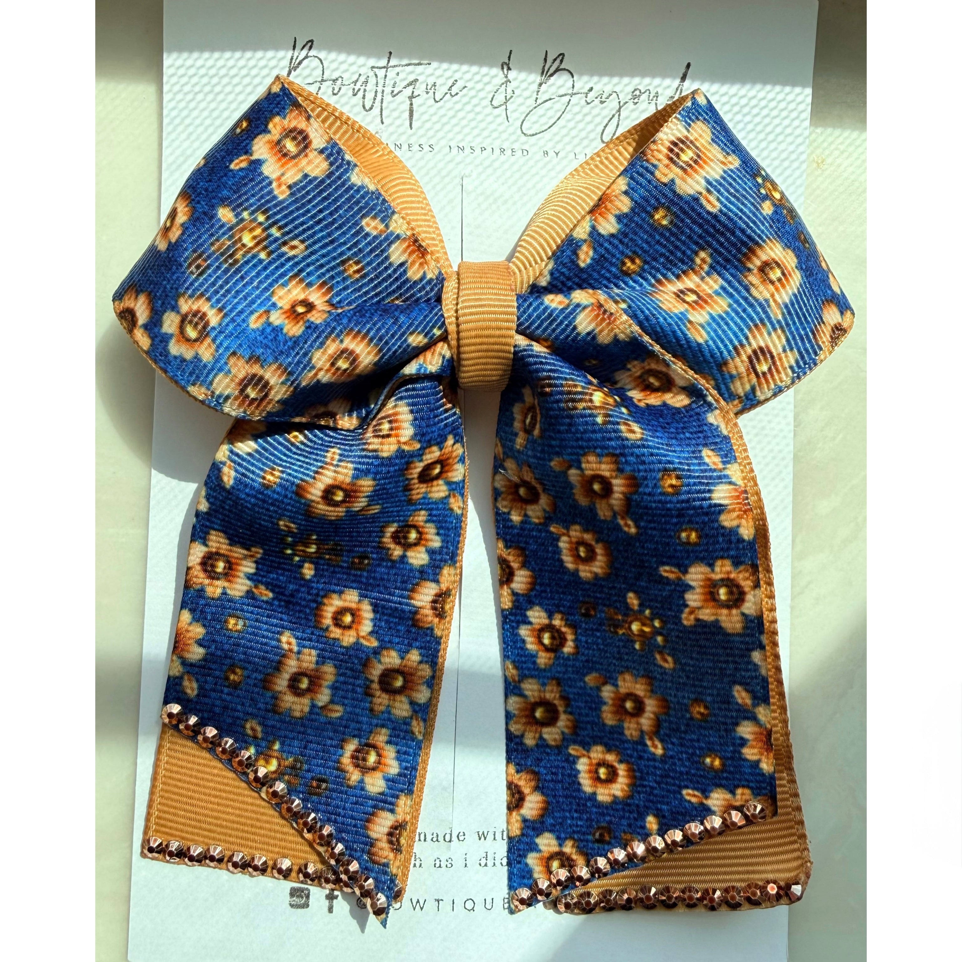 Denim & Daisies Bow