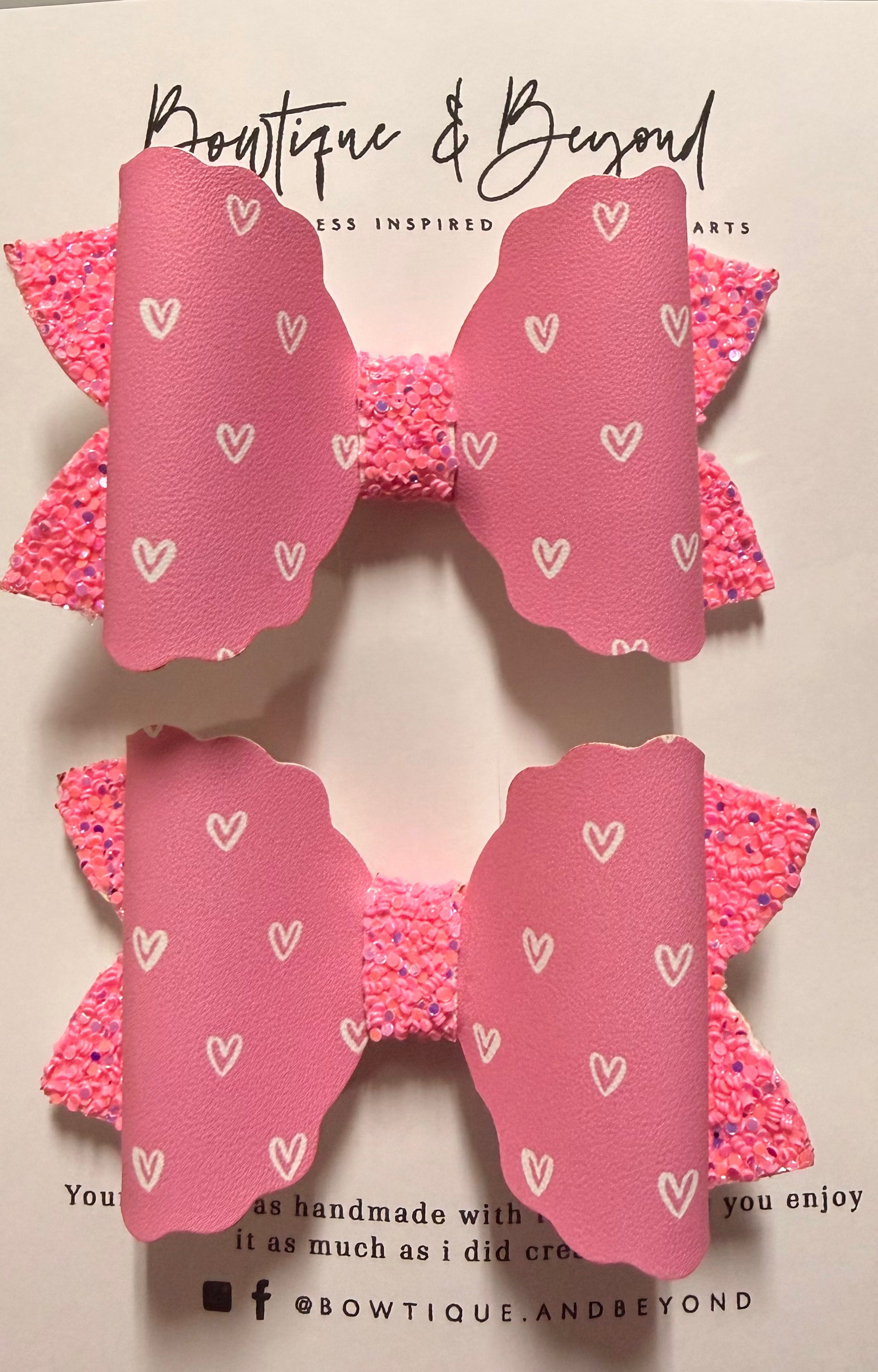 Sweetheart Bow Clip Set