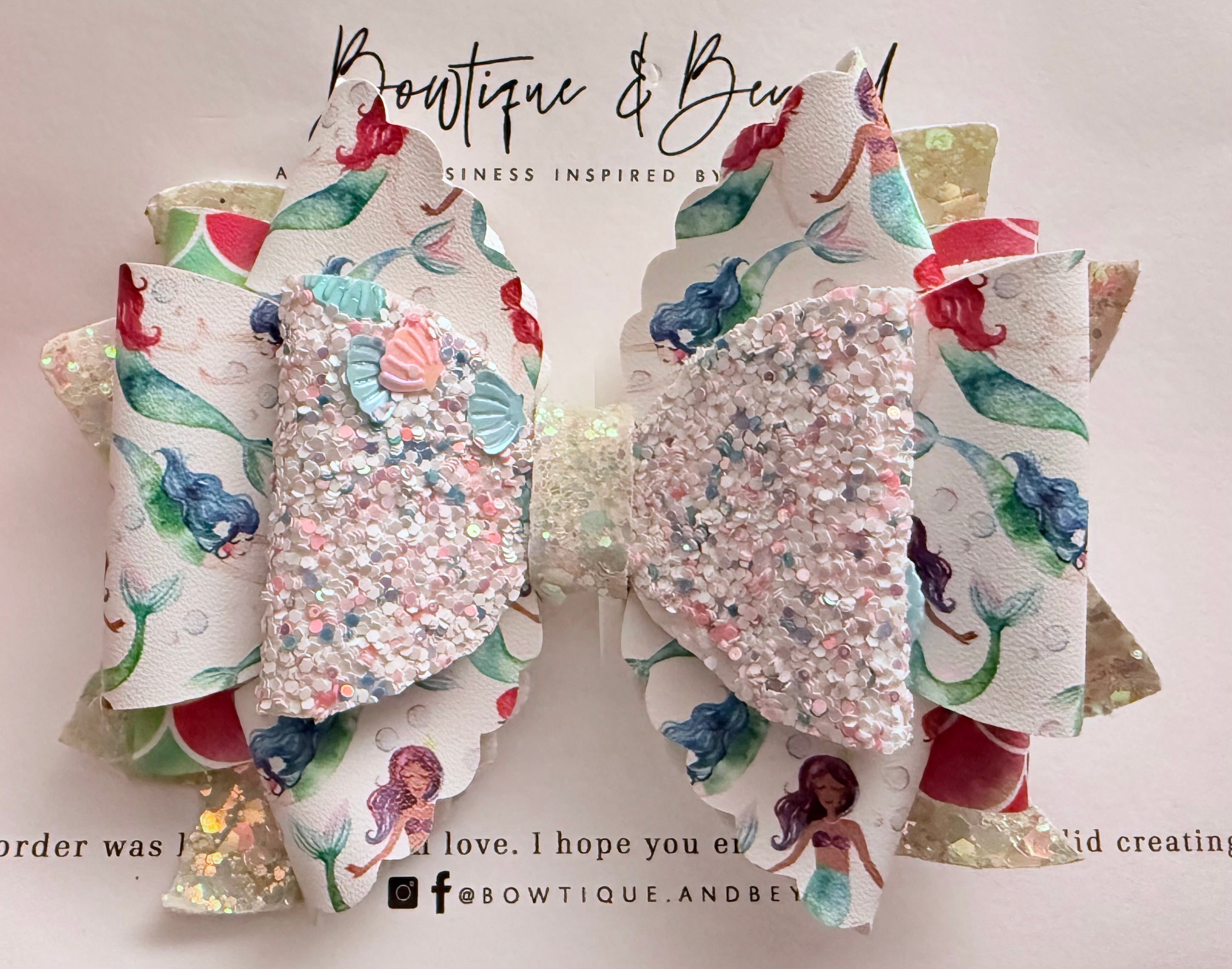 Mermaid Dreams Clip Bow