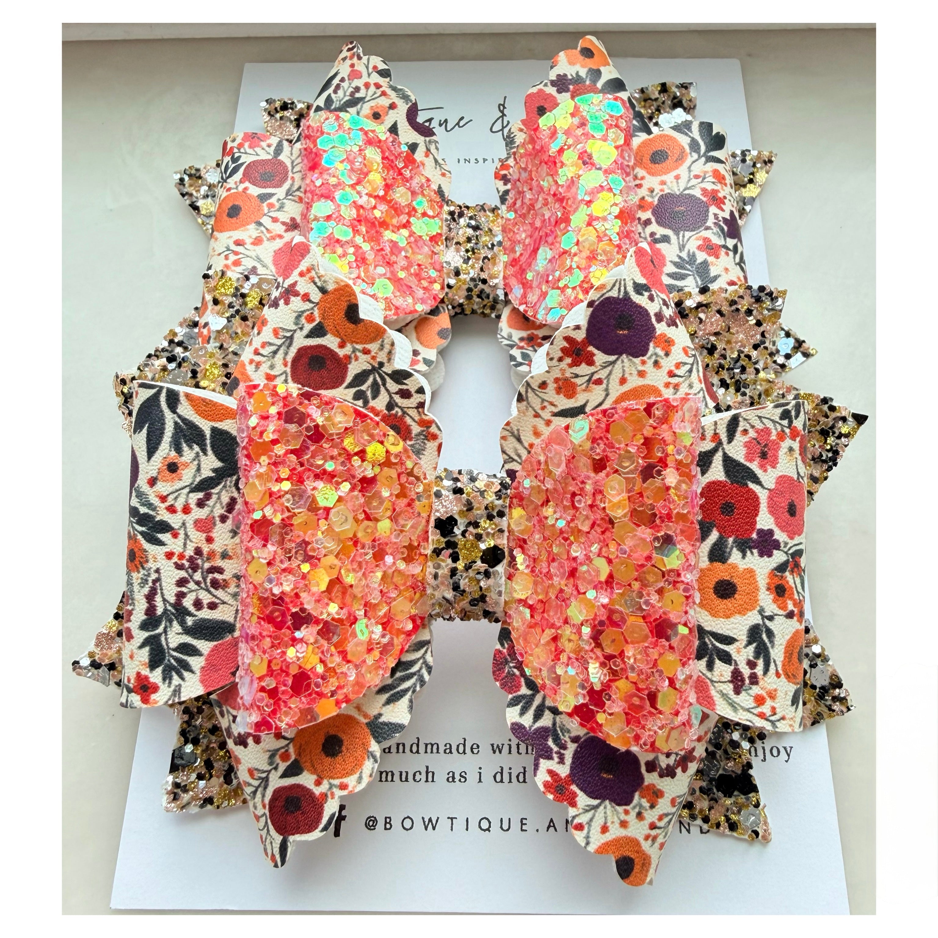 Harvest Bloom Sparkle Bow