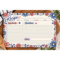 Retro Blooms Recipe Cards