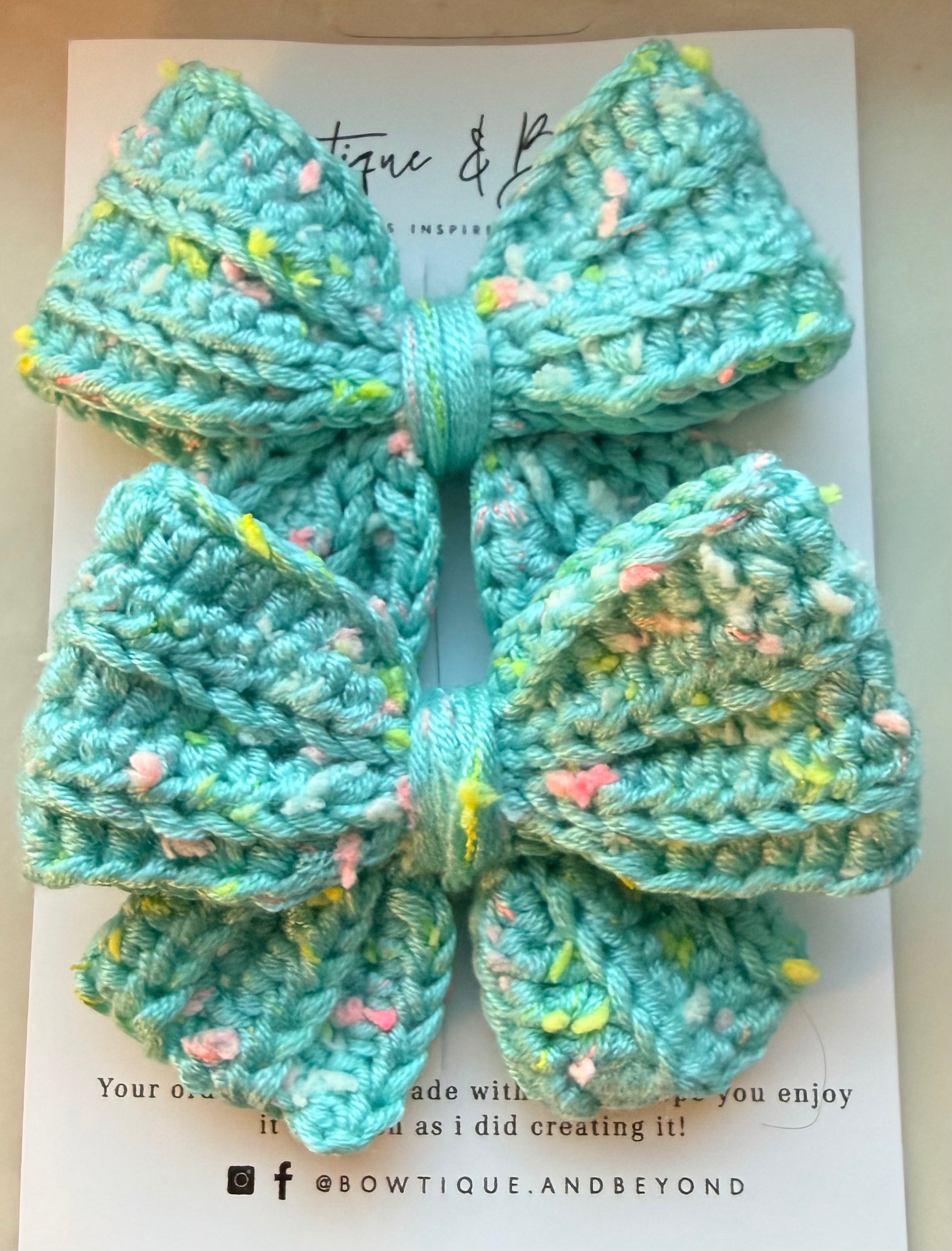 Sweet Blue Bliss Bow Clip