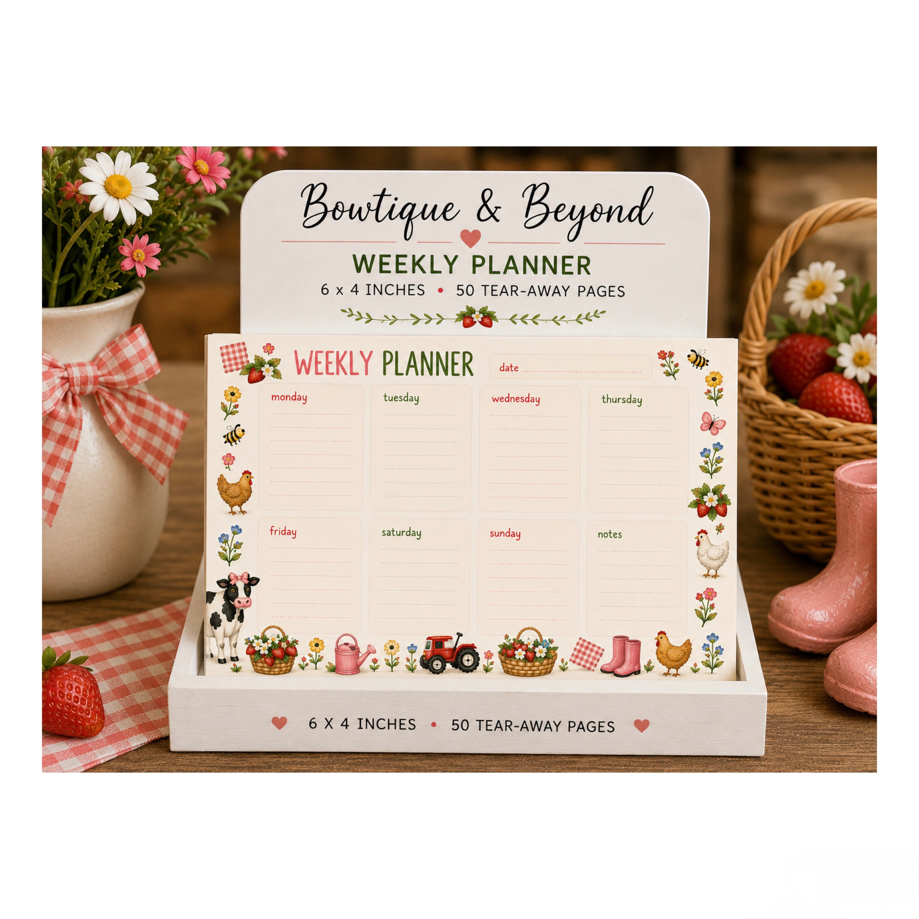 Farmhouse & Florals Weekly Planner