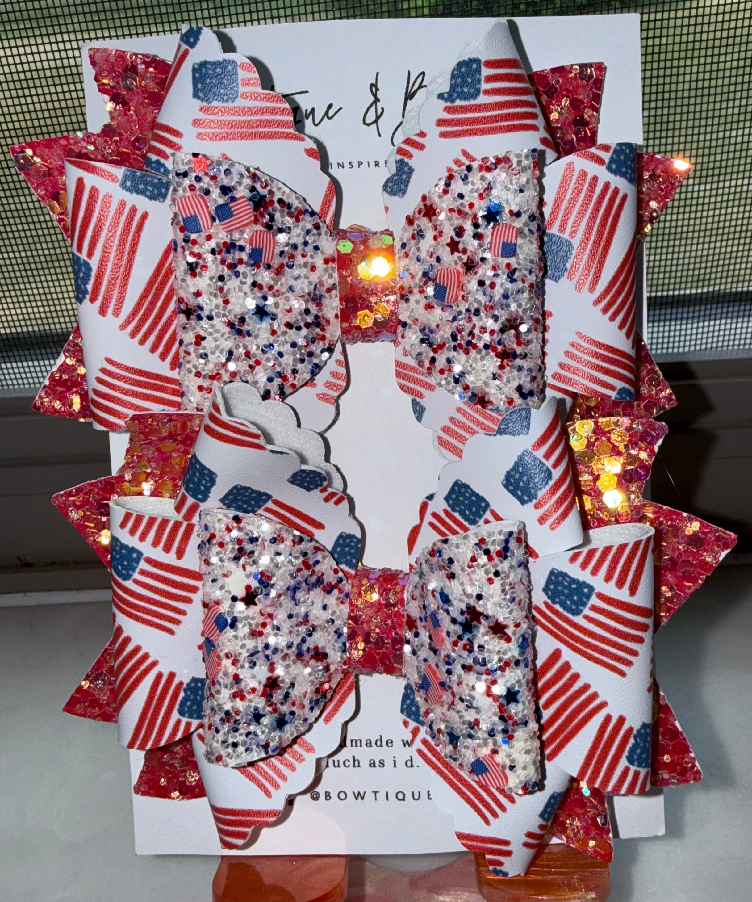 All-American Cutie Bow Clip