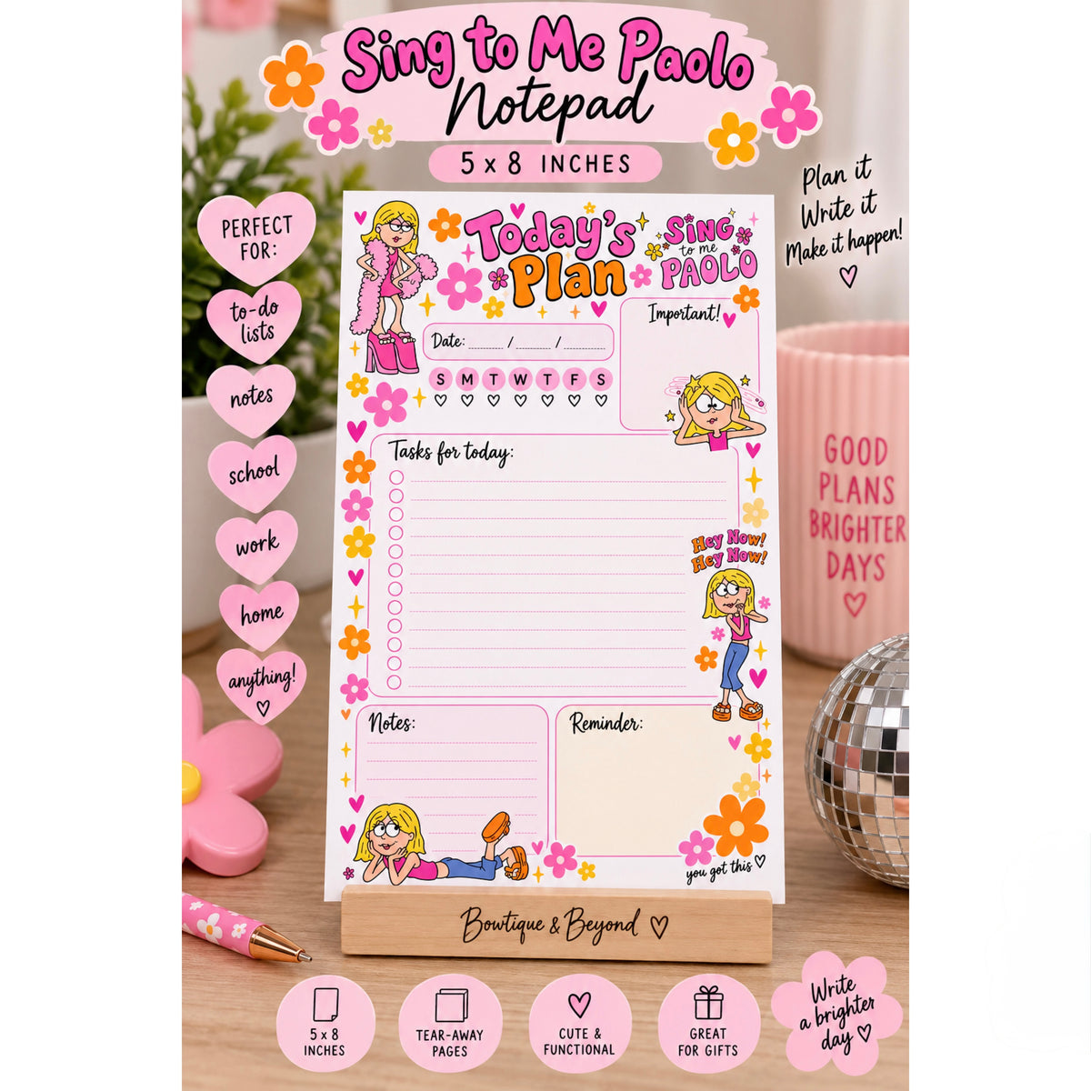 Sing To Me Paolo Today’s Planner