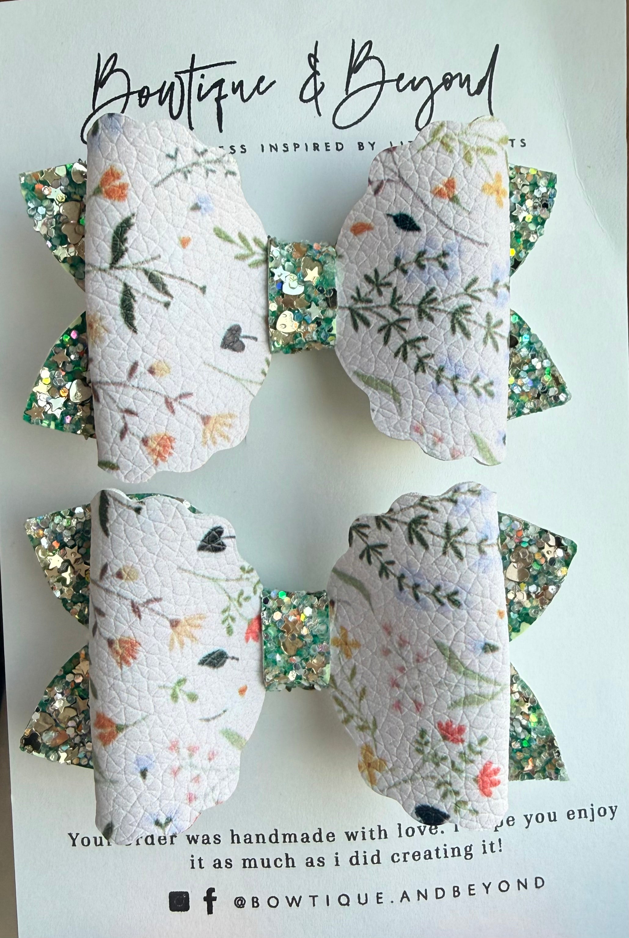Golden Meadow Blossom Clip Set