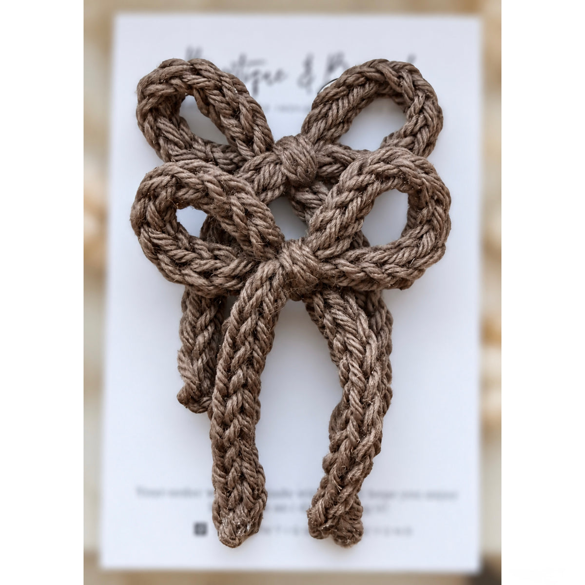 Cozy Cocoa Bow Set