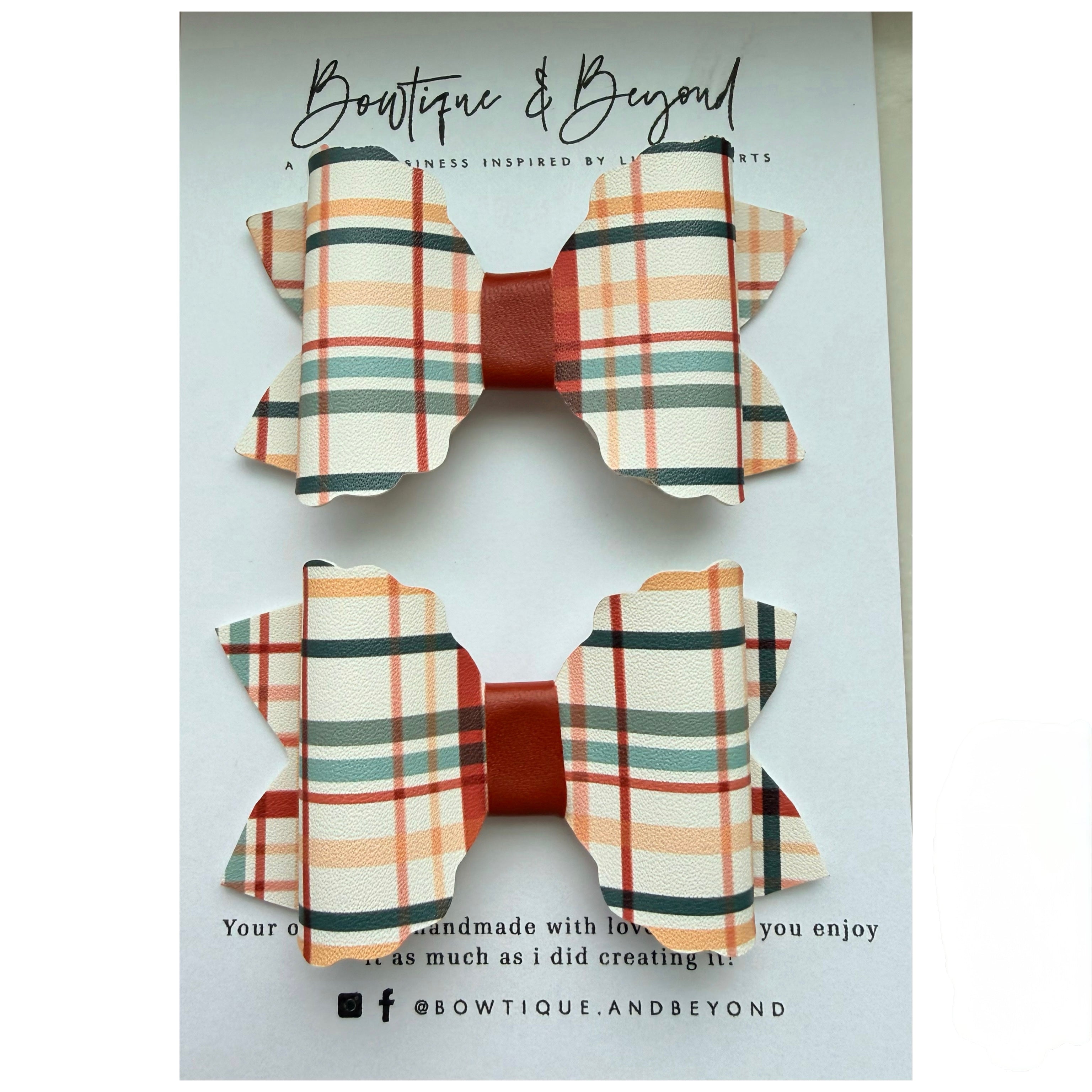 Harvest Plaid Bow