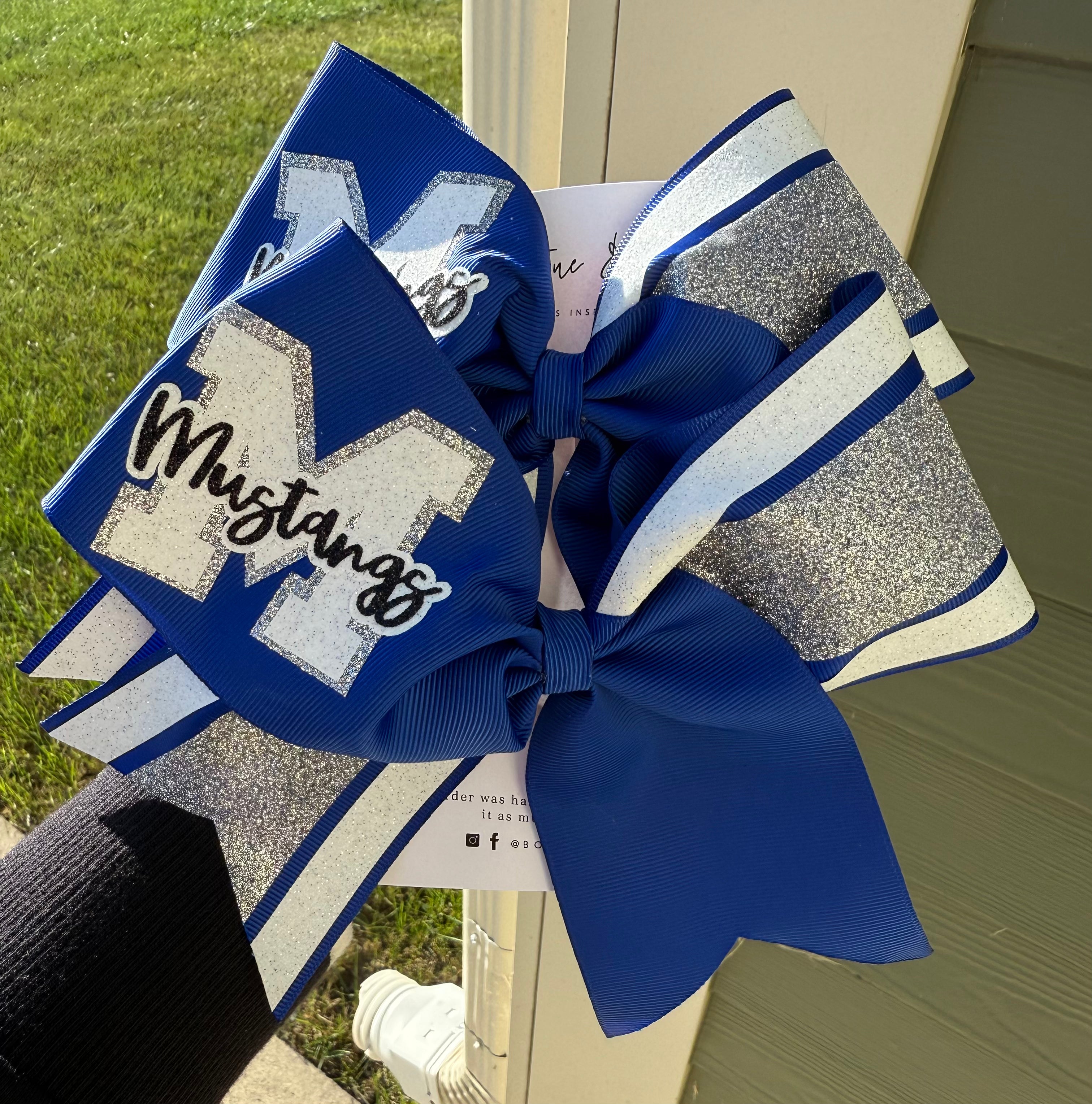 Newell-Fonda Mustangs Cheer Bow