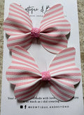 Cotton Candy Stripes Bow