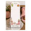 Pink Boots & Groceries List Notepad