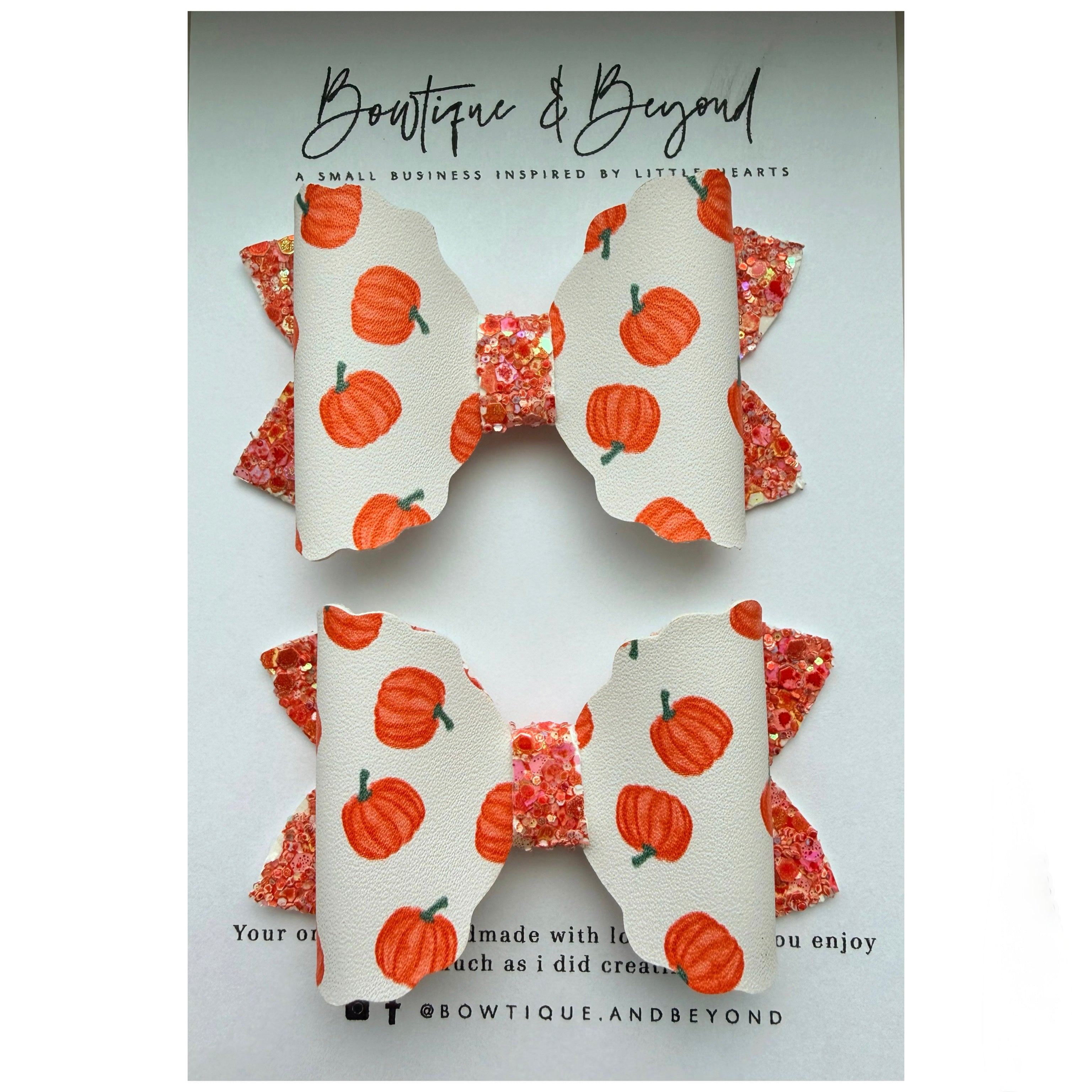 Pumpkin Sparkle Bow