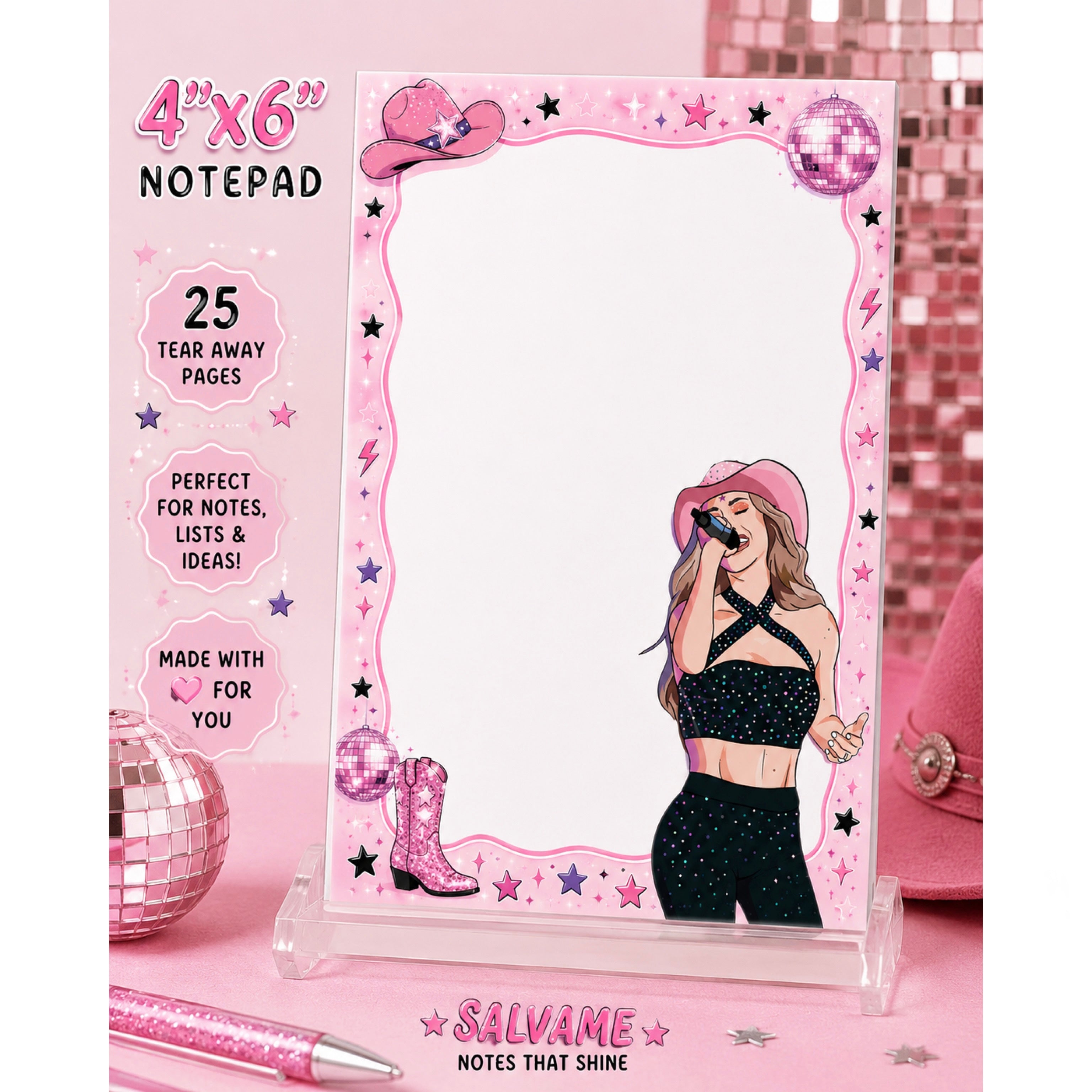 Mia’s Pink Era Notepad