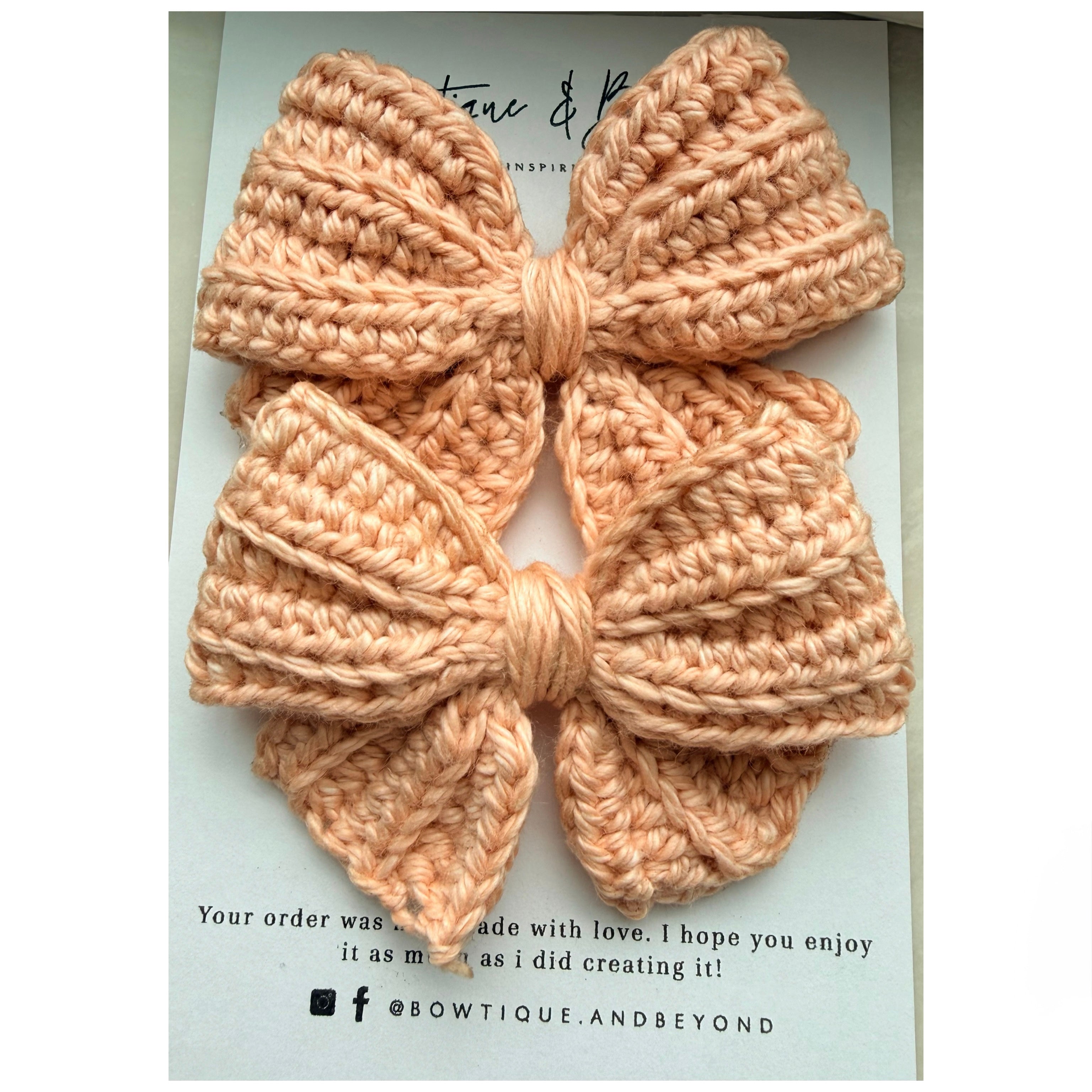 Autumn Blush Bow