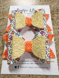 Candy Corn Bow