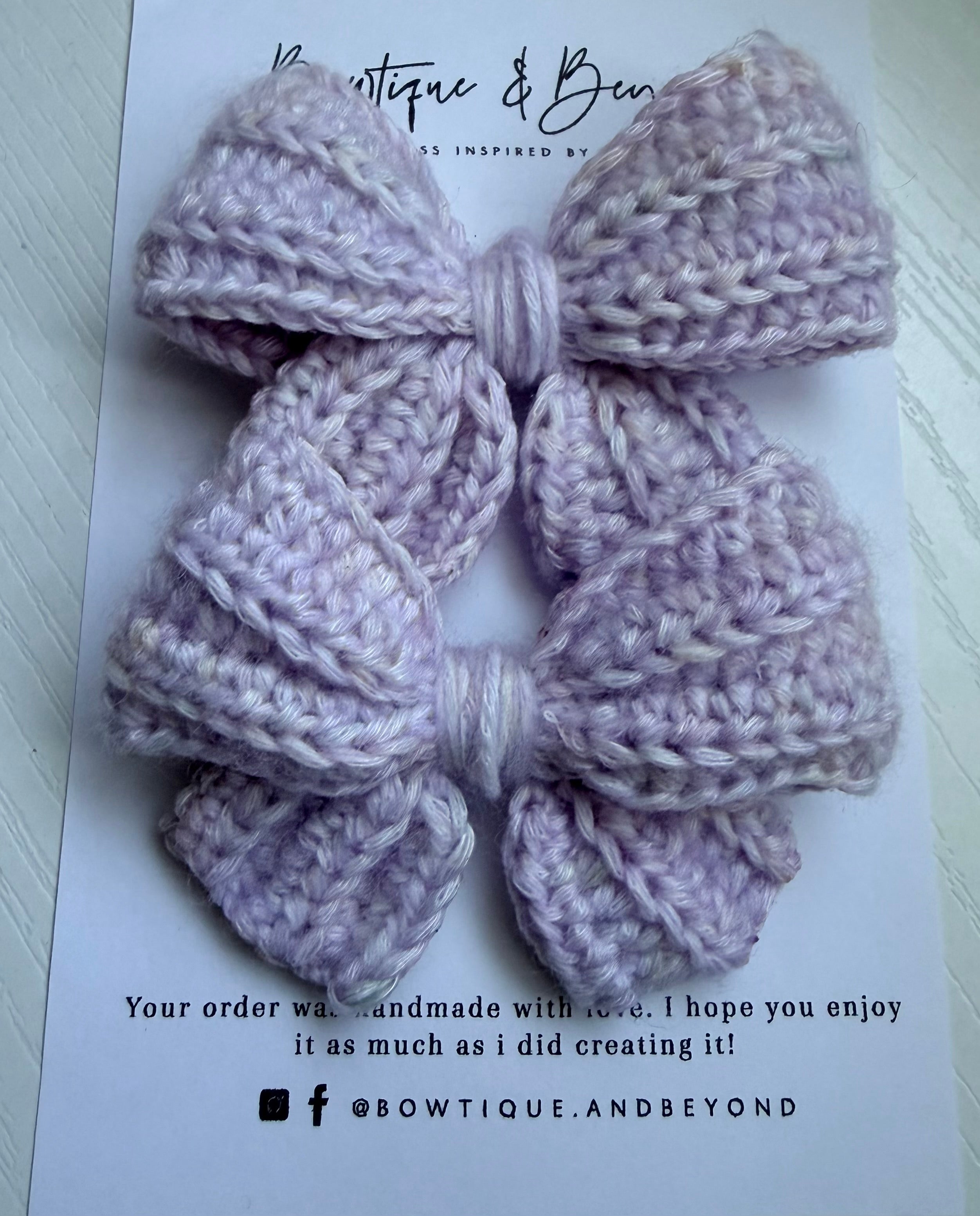 Lilac Dreams Bow Clip